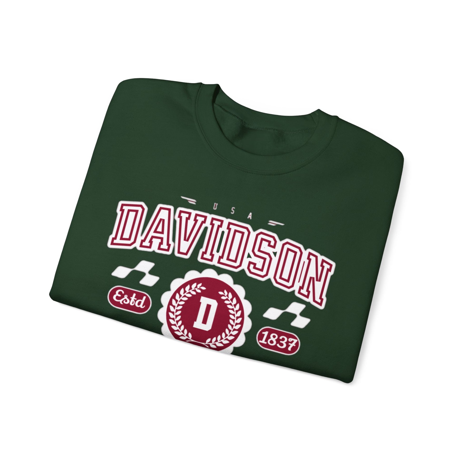 Vintage Davidson North Carolina NC Athletic Sports Design varsity pullover sweater  Crewneck Sweatshirt - Jacketon