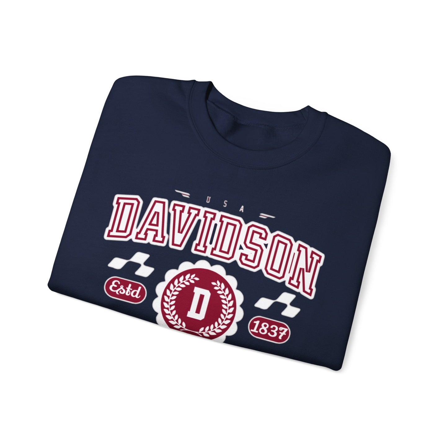 Vintage Davidson North Carolina NC Athletic Sports Design varsity pullover sweater  Crewneck Sweatshirt - Jacketon