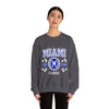 Vintage Miami Florida FL  Athletic Sports Design varsity pullover sweater  Crewneck Sweatshirt - Jacketon