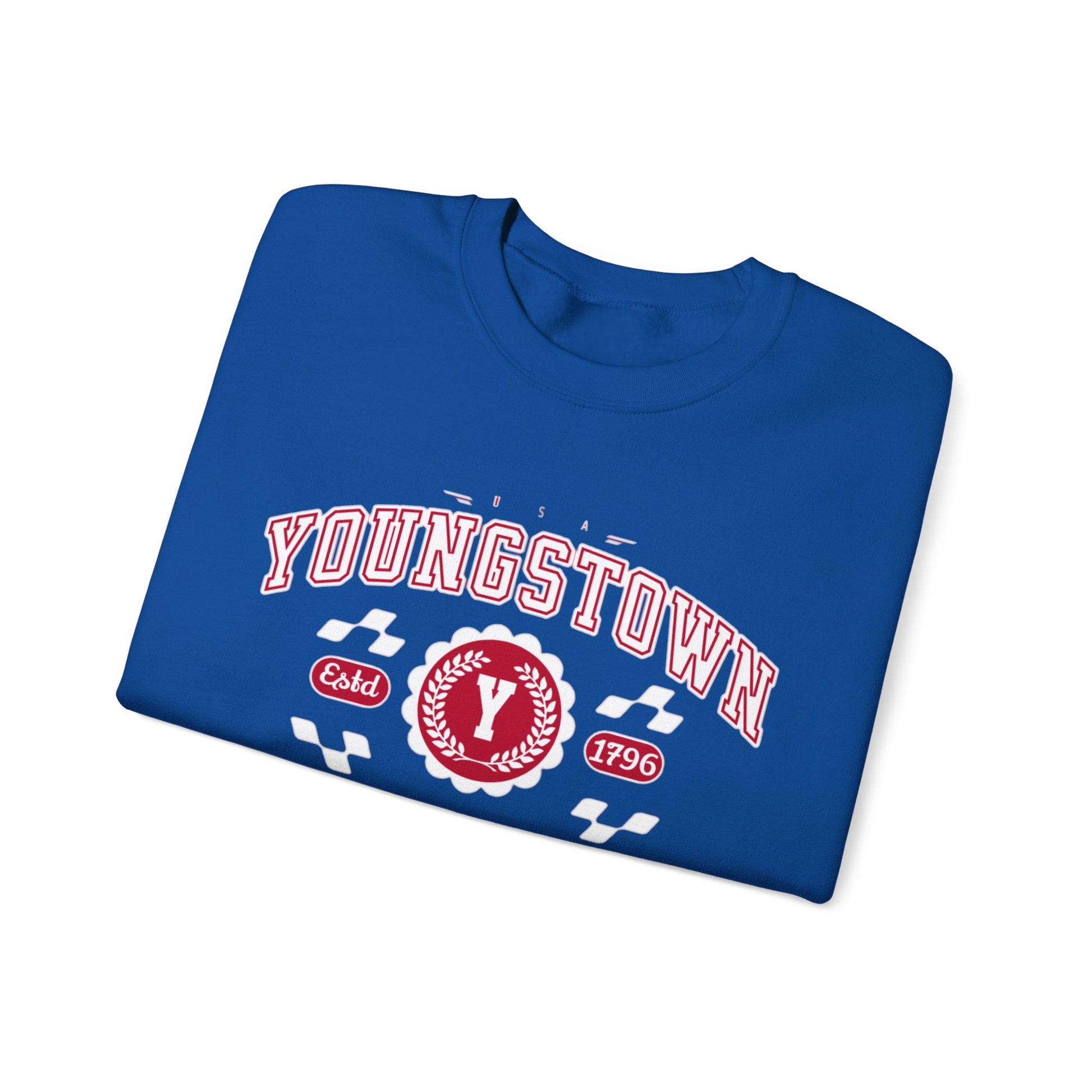 Vintage Youngstown Ohio Athletic Sports Design varsity pullover sweater  Crewneck Sweatshirt - Jacketon