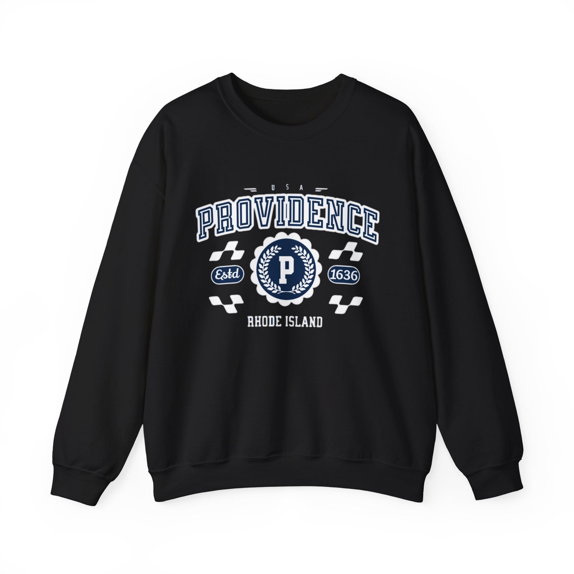 Vintage Providence Rhode Island Athletic Sports Design varsity pullover sweater Crewneck Sweatshirt - Jacketon