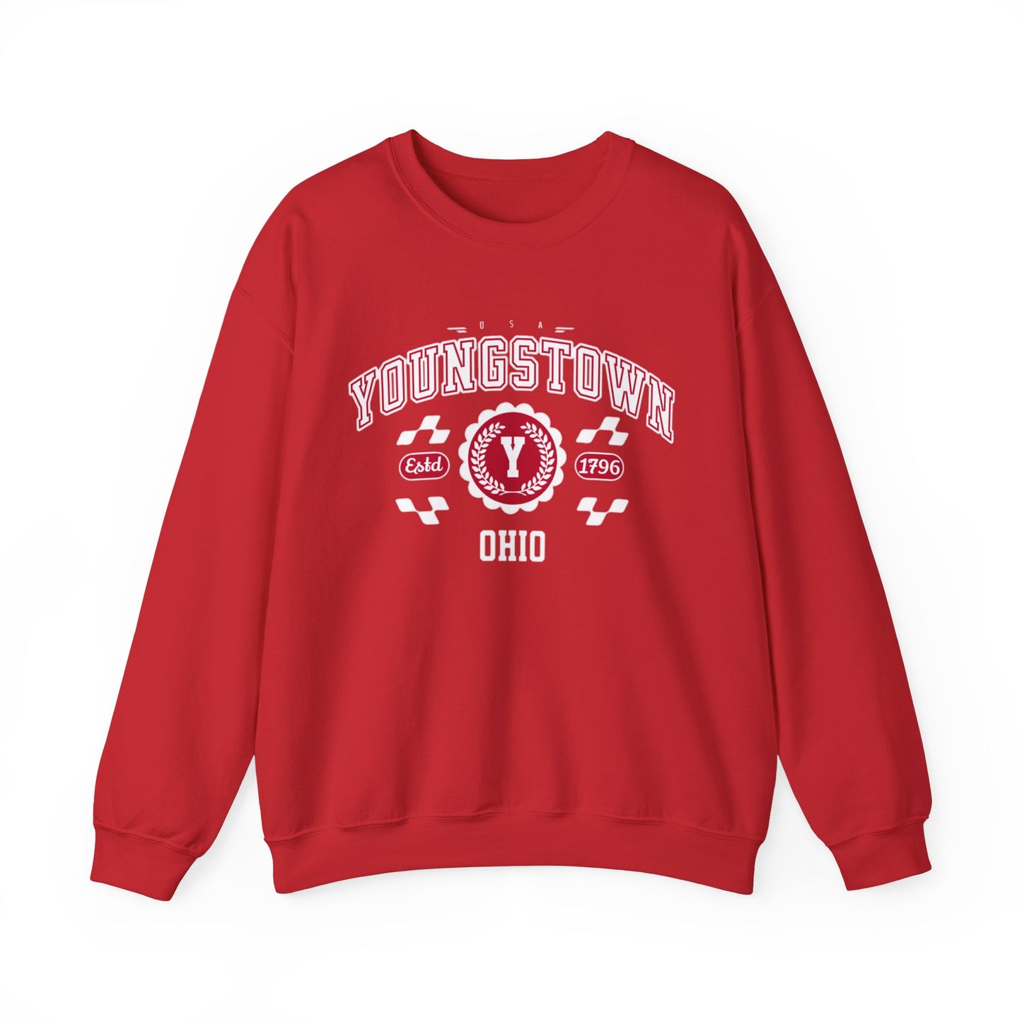 Vintage Youngstown Ohio Athletic Sports Design varsity pullover sweater  Crewneck Sweatshirt - Jacketon