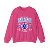 Vintage Miami Florida FL  Athletic Sports Design varsity pullover sweater  Crewneck Sweatshirt - Jacketon