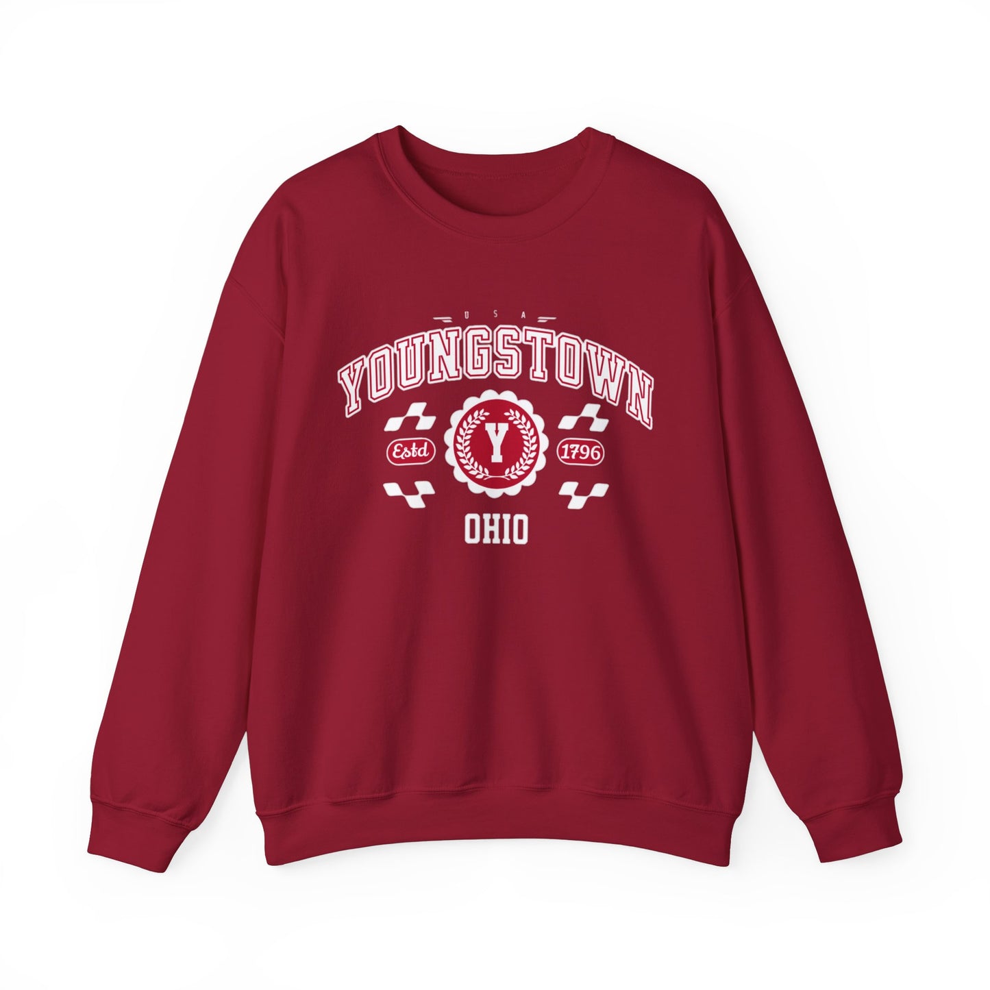 Vintage Youngstown Ohio Athletic Sports Design varsity pullover sweater  Crewneck Sweatshirt - Jacketon