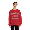 Sudadera urbana universitaria de cuello redondo de Los Ángeles, California: estilo informal y onda de la Costa Oeste