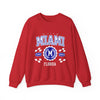 Vintage Miami Florida FL  Athletic Sports Design varsity pullover sweater  Crewneck Sweatshirt - Jacketon