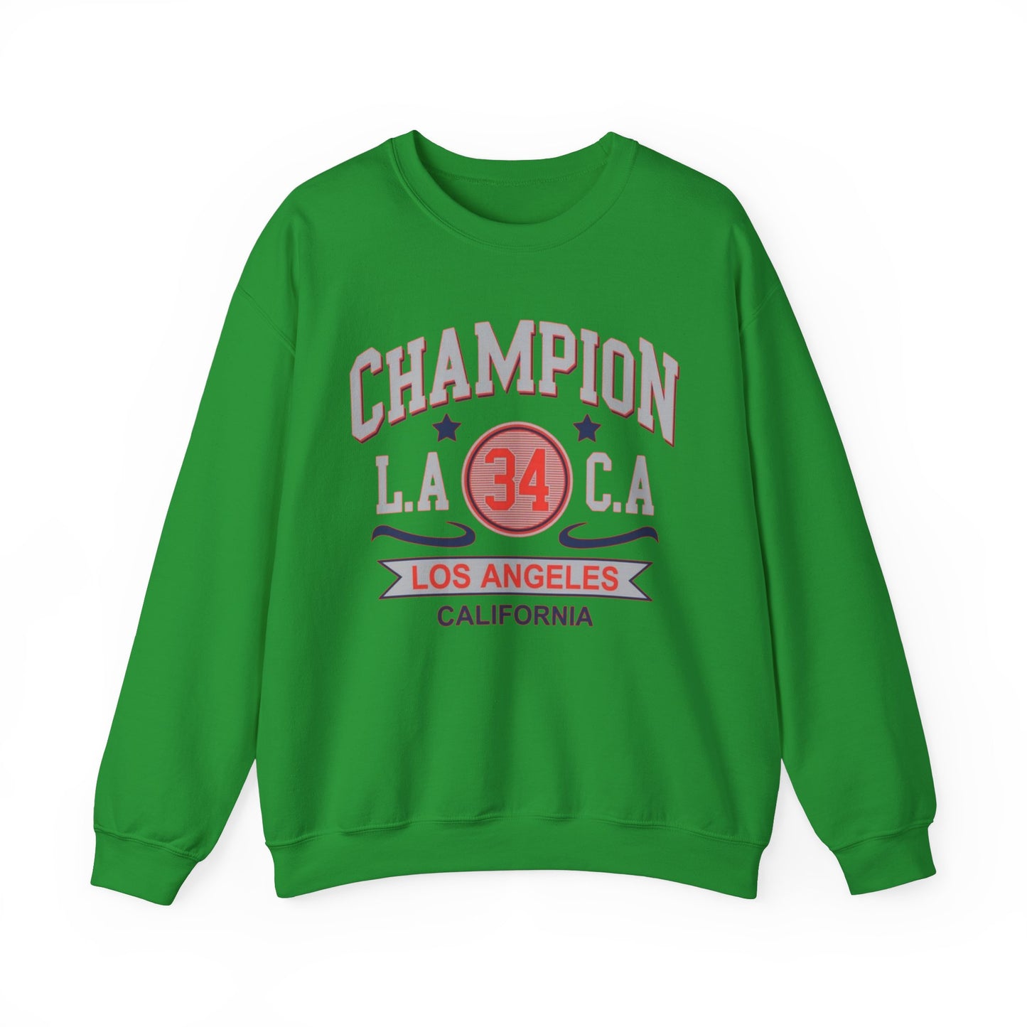 Sudadera urbana universitaria de cuello redondo de Los Ángeles, California: estilo informal y onda de la Costa Oeste