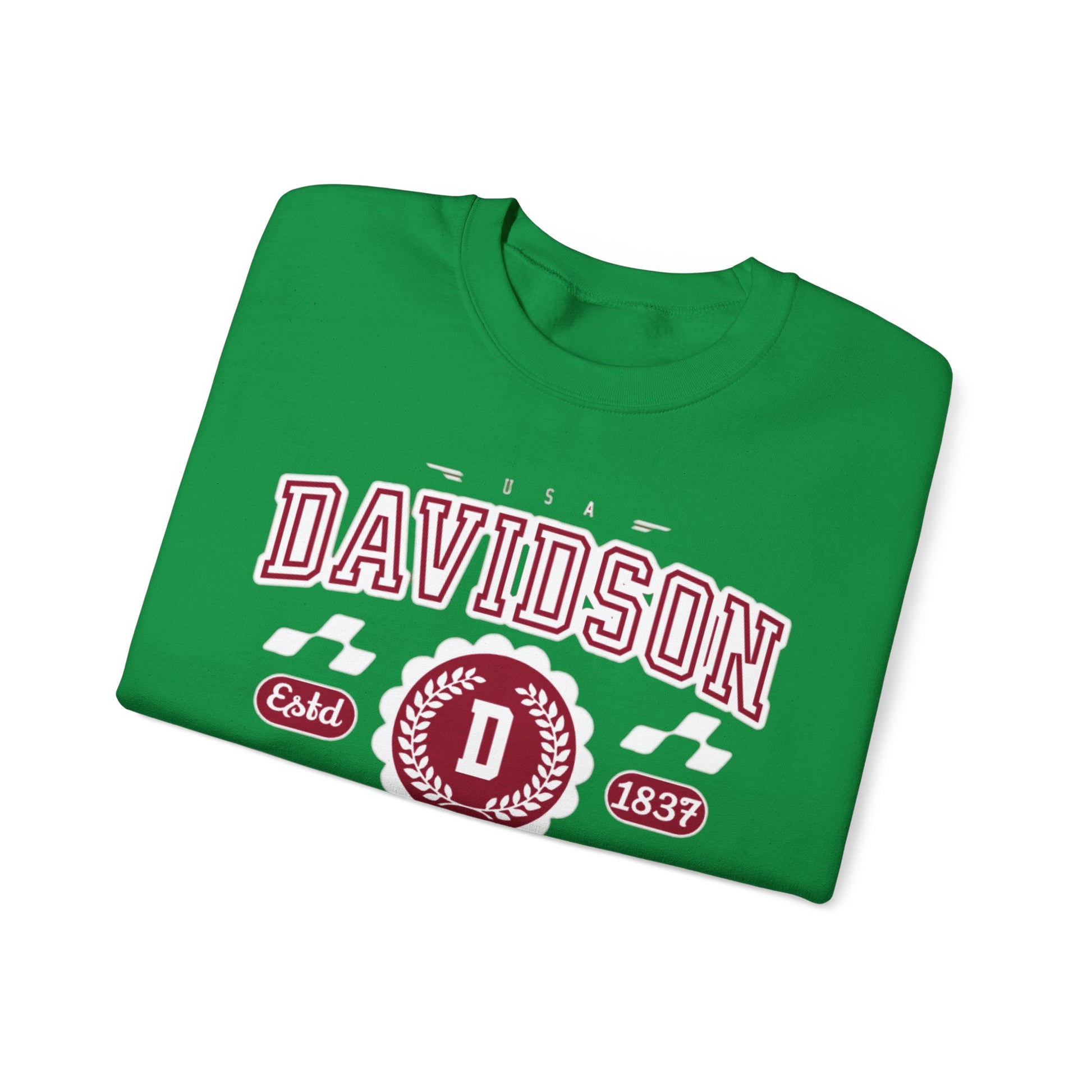 Vintage Davidson North Carolina NC Athletic Sports Design varsity pullover sweater  Crewneck Sweatshirt - Jacketon