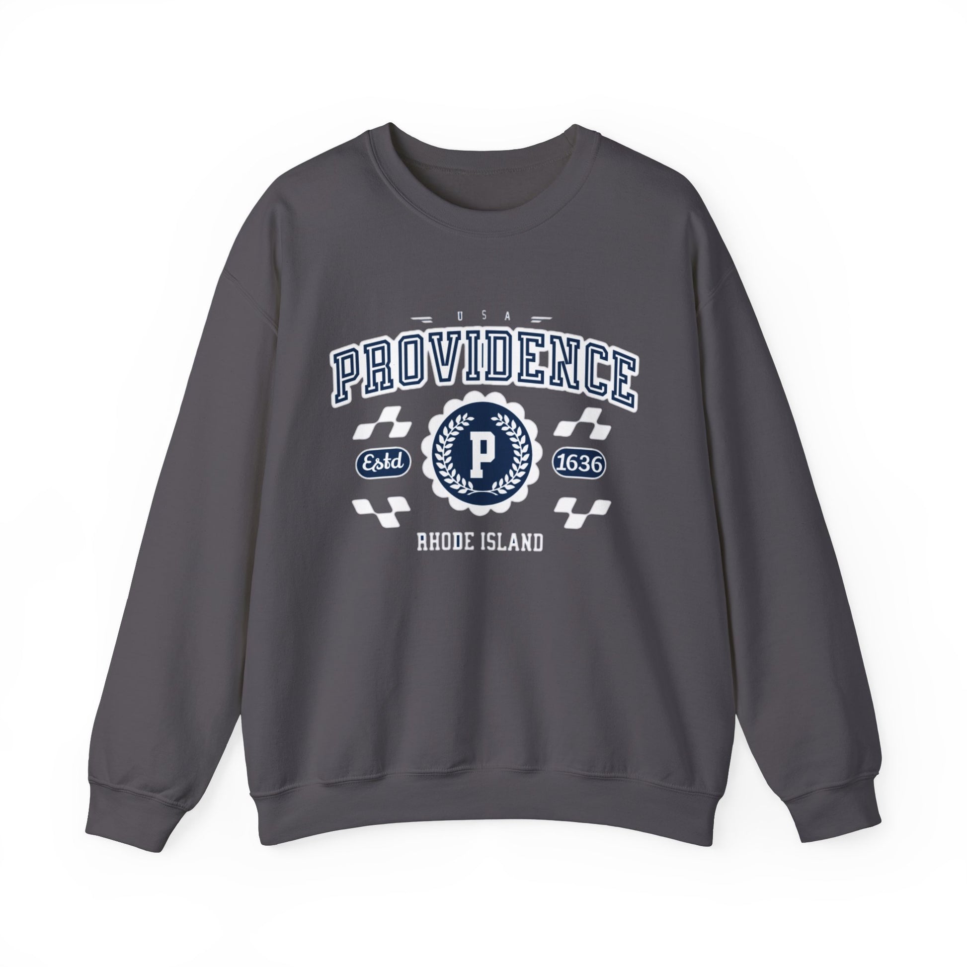 Vintage Providence Rhode Island Athletic Sports Design varsity pullover sweater Crewneck Sweatshirt - Jacketon