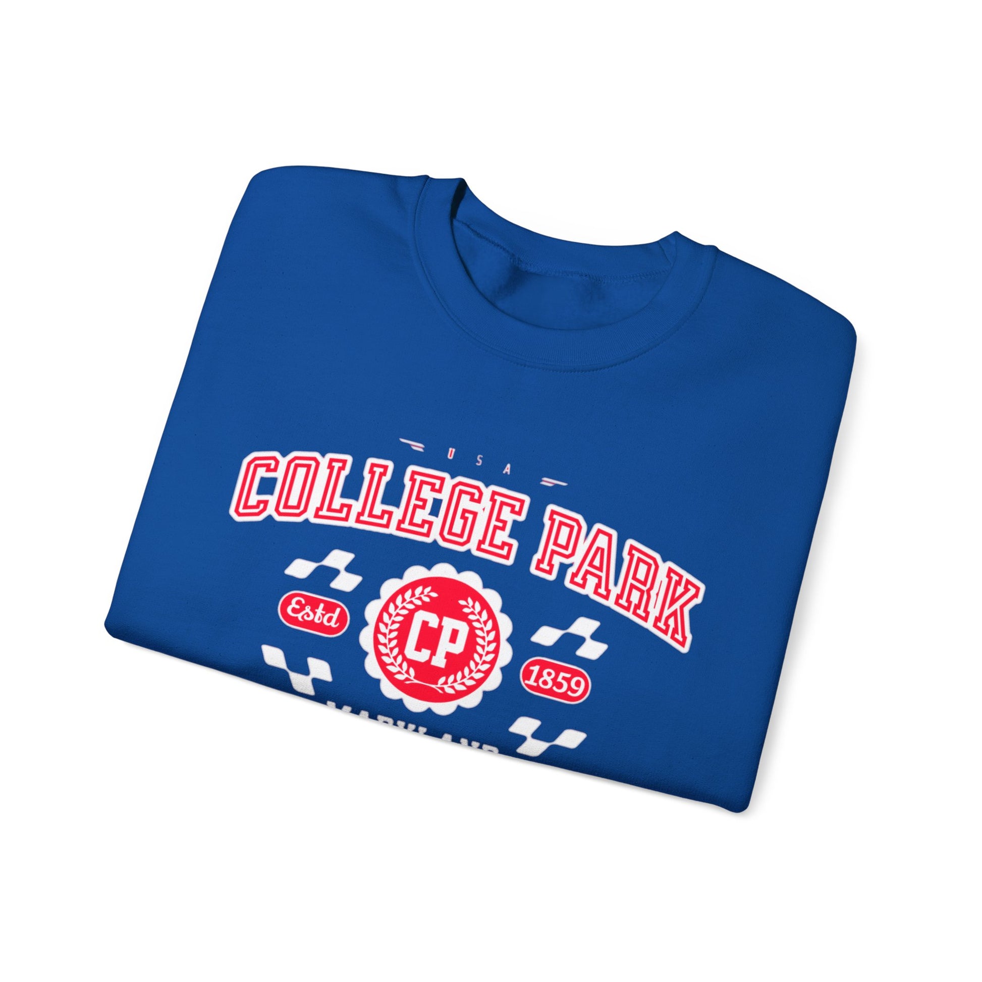 Vintage College Park Maryland Athletic Sports Design varsity sweater Crewneck Sweatshirt - Jacketon