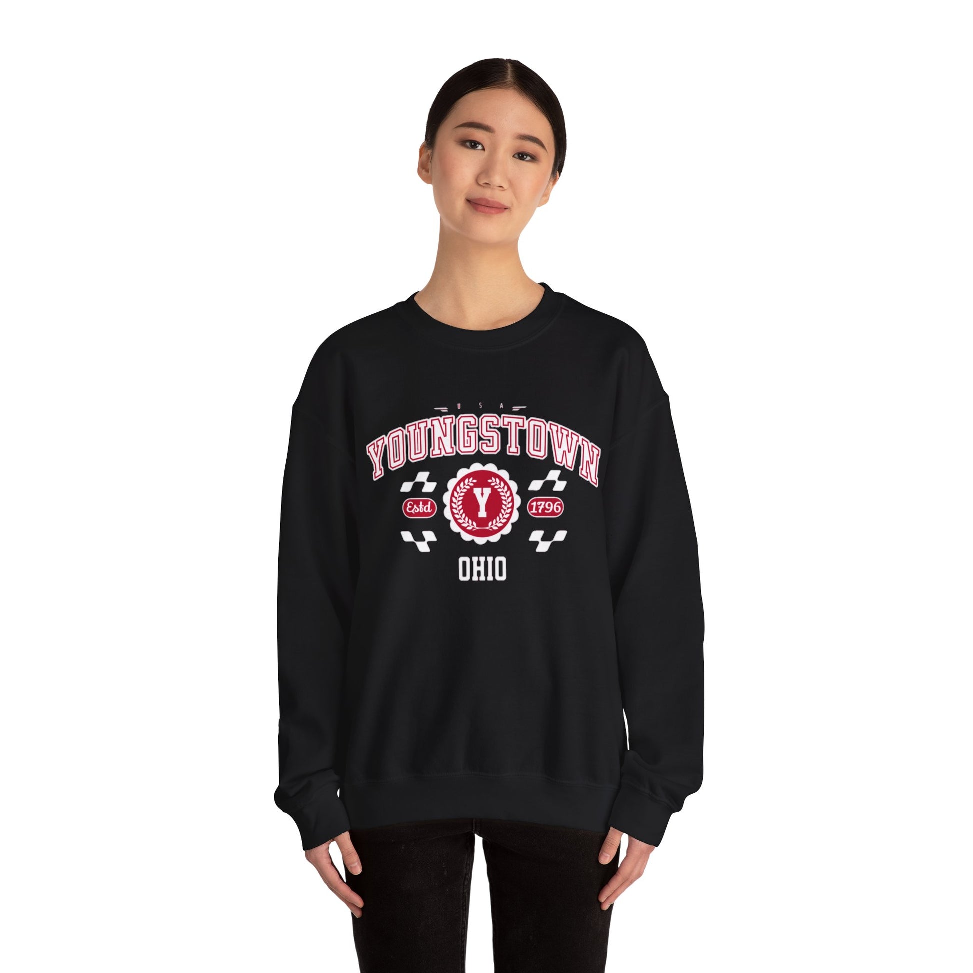 Vintage Youngstown Ohio Athletic Sports Design varsity pullover sweater  Crewneck Sweatshirt - Jacketon