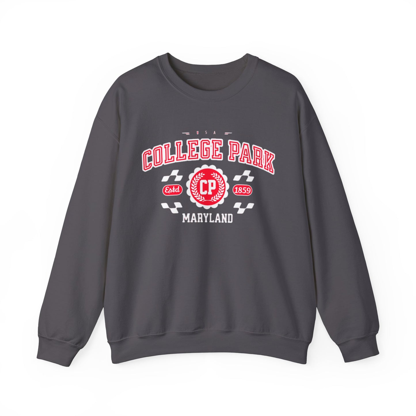 Vintage College Park Maryland Athletic Sports Design varsity sweater Crewneck Sweatshirt - Jacketon