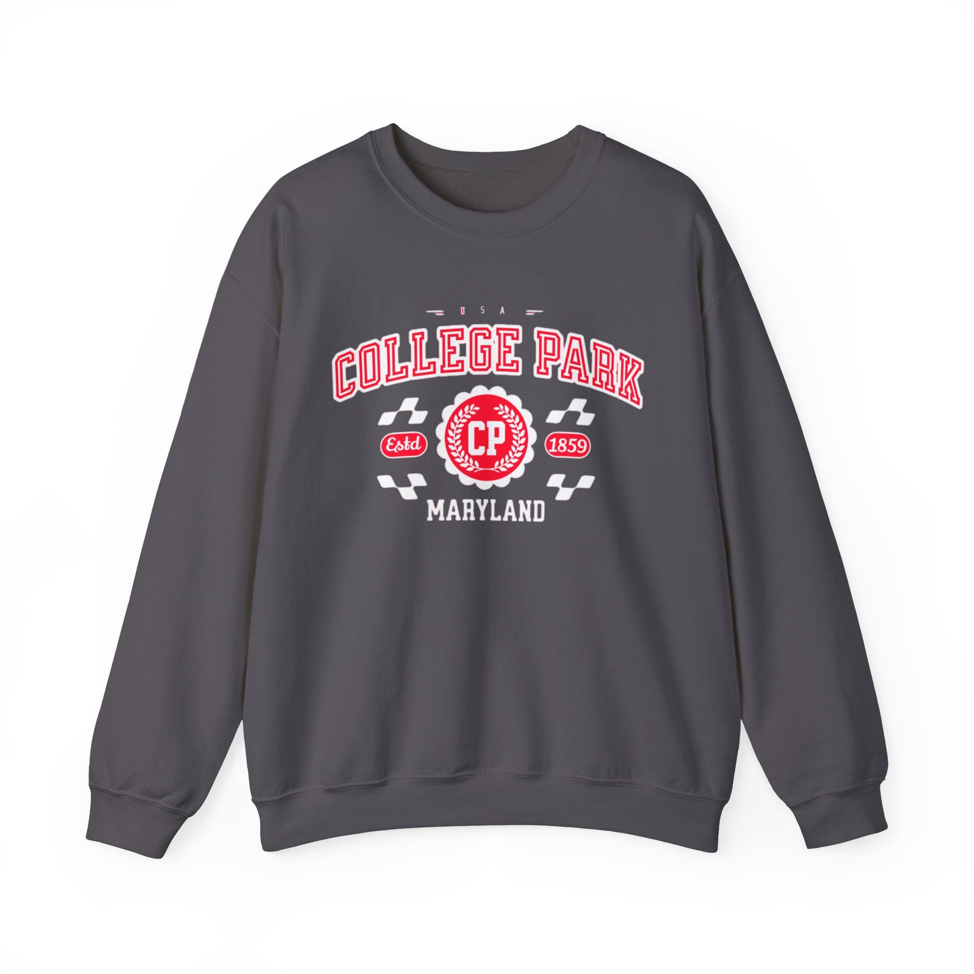 Vintage College Park Maryland Athletic Sports Design varsity sweater Crewneck Sweatshirt - Jacketon