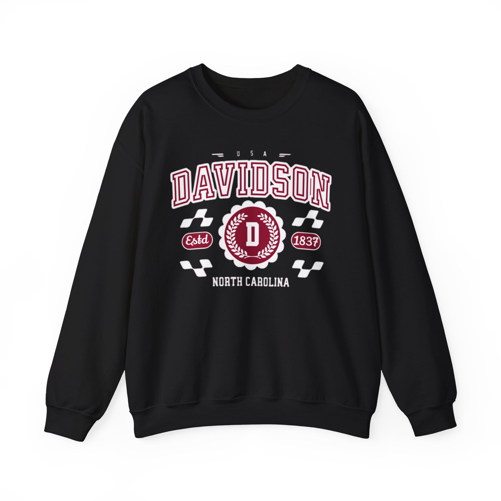 Vintage Davidson North Carolina NC Athletic Sports Design varsity pullover sweater  Crewneck Sweatshirt - Jacketon