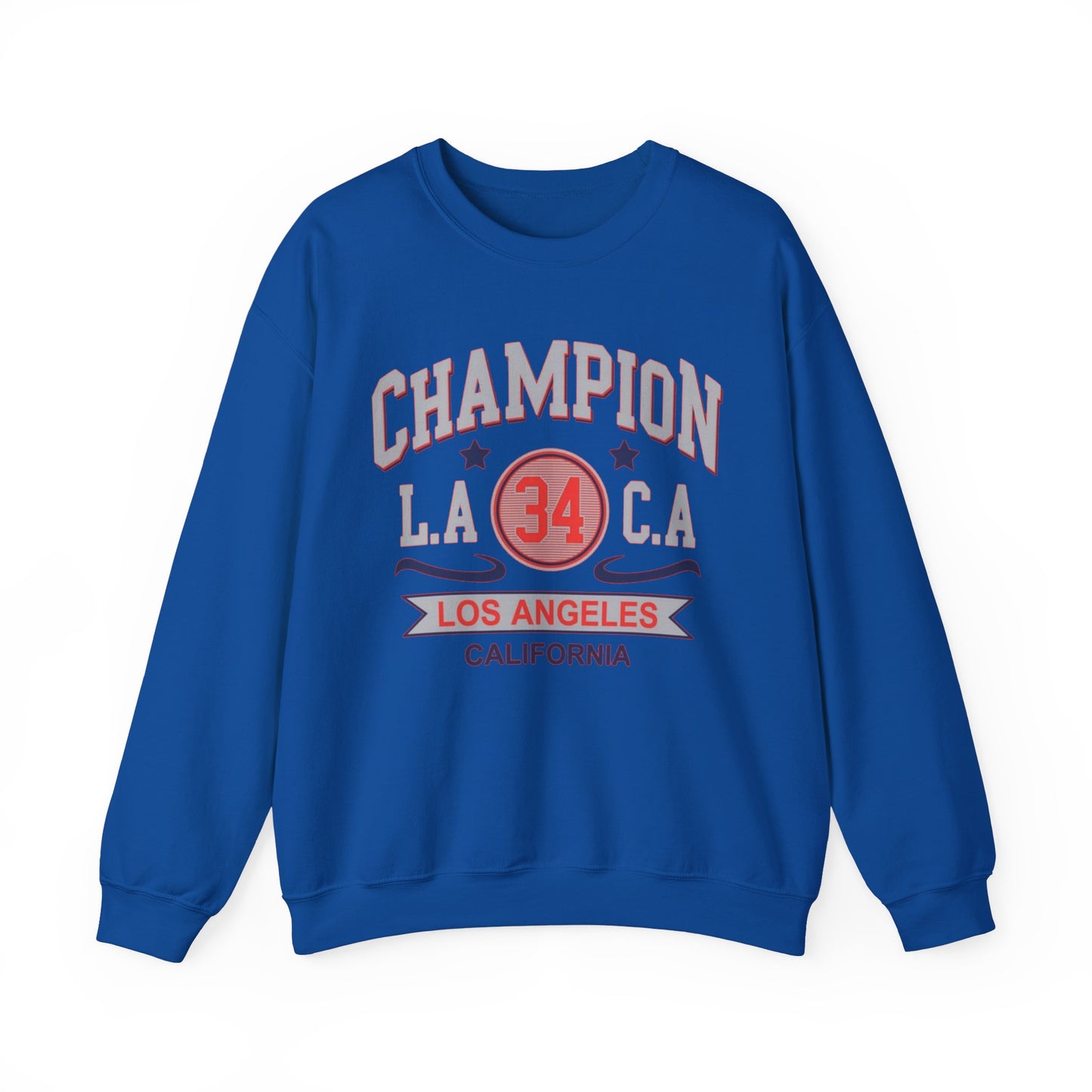 Sudadera urbana universitaria de cuello redondo de Los Ángeles, California: estilo informal y onda de la Costa Oeste