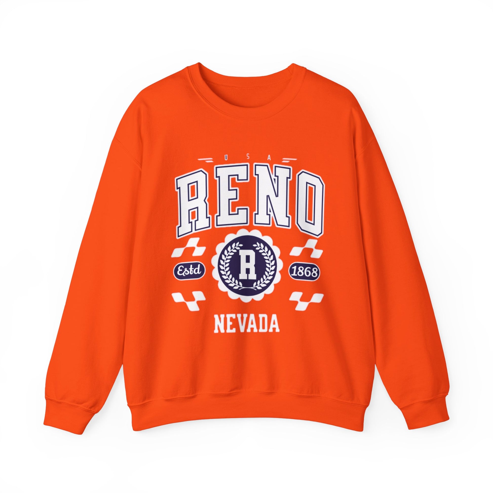 Vintage Reno Nevada Vintage Athletic Sports Design varsity pullover sweater  Crewneck Sweatshirt - Jacketon