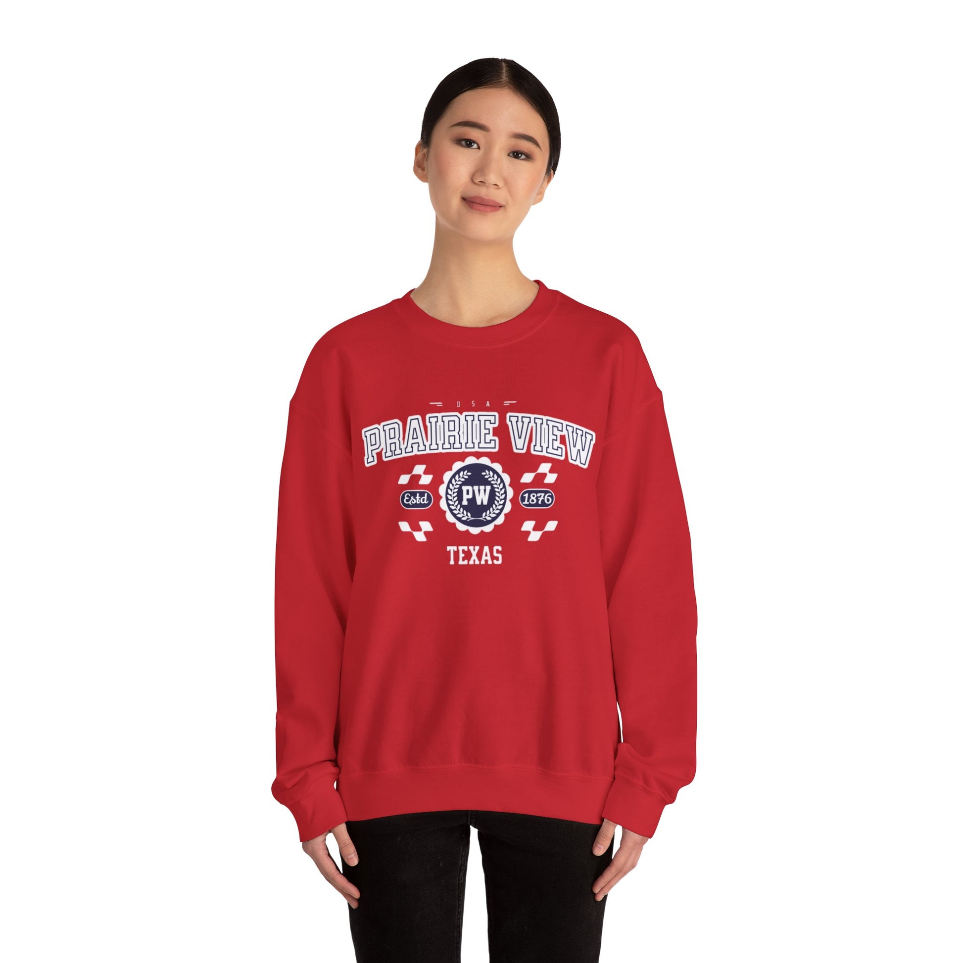 Vintage Prairie View Athletic Sports Design varsity pullover sweater  Crewneck Sweatshirt - Jacketon