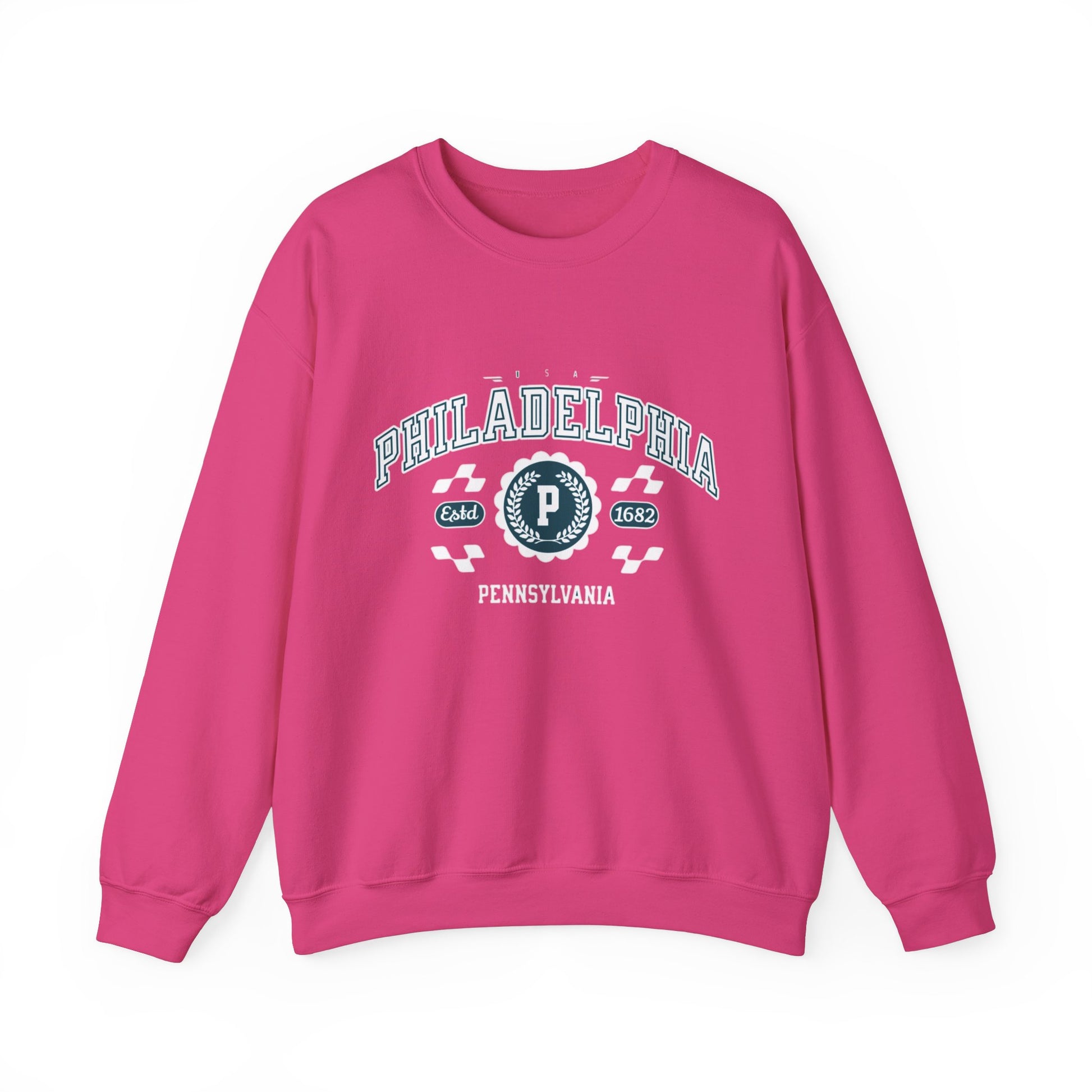 Vintage Philadelphia Pennsylvania Athletic Sports Design varsity pullover sweater Crewneck Sweatshirt - Jacketon