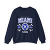 Vintage Miami Florida FL  Athletic Sports Design varsity pullover sweater  Crewneck Sweatshirt - Jacketon
