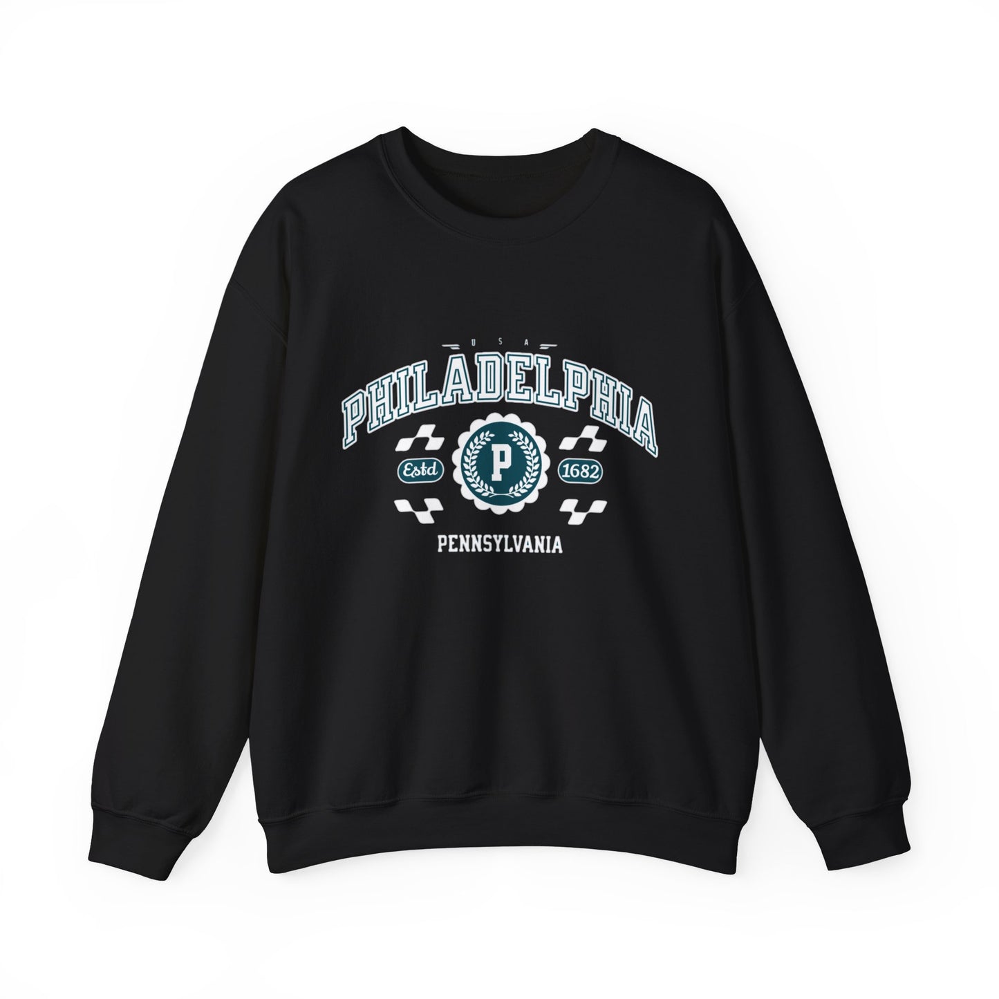 Vintage Philadelphia Pennsylvania Athletic Sports Design varsity pullover sweater Crewneck Sweatshirt - Jacketon