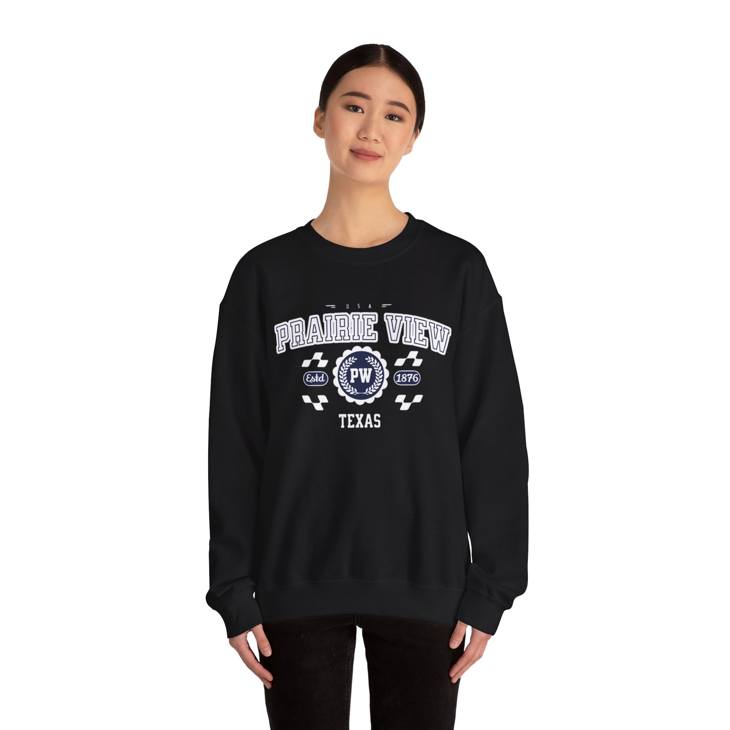 Vintage Prairie View Athletic Sports Design varsity pullover sweater  Crewneck Sweatshirt - Jacketon