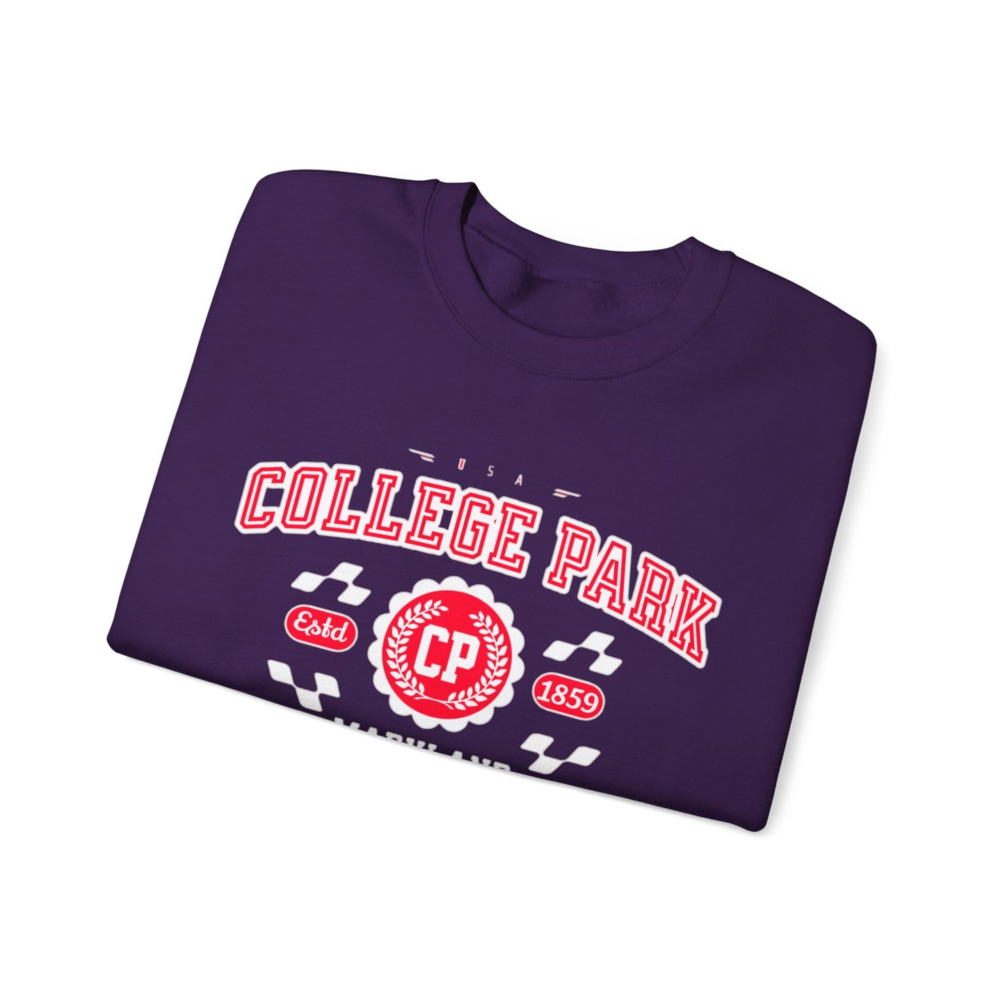 Vintage College Park Maryland Athletic Sports Design varsity sweater Crewneck Sweatshirt - Jacketon