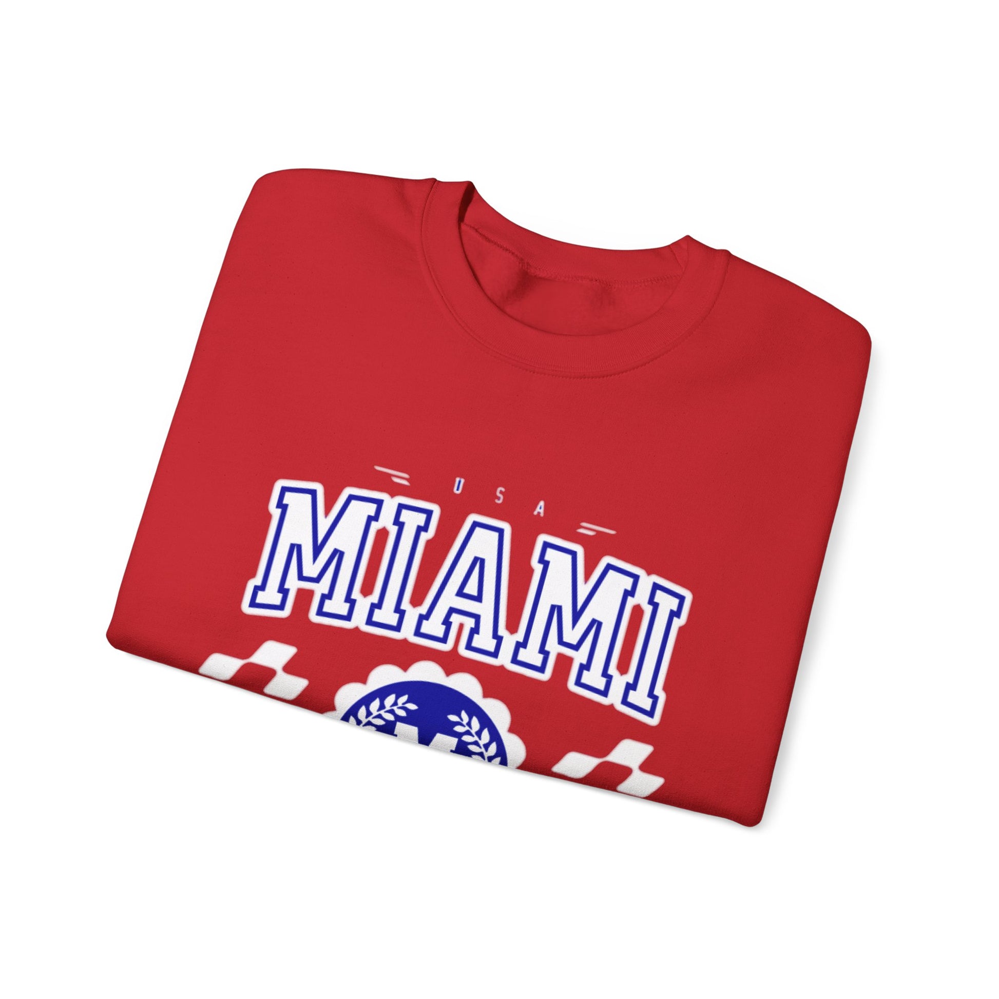 Vintage Miami Florida FL  Athletic Sports Design varsity pullover sweater  Crewneck Sweatshirt - Jacketon