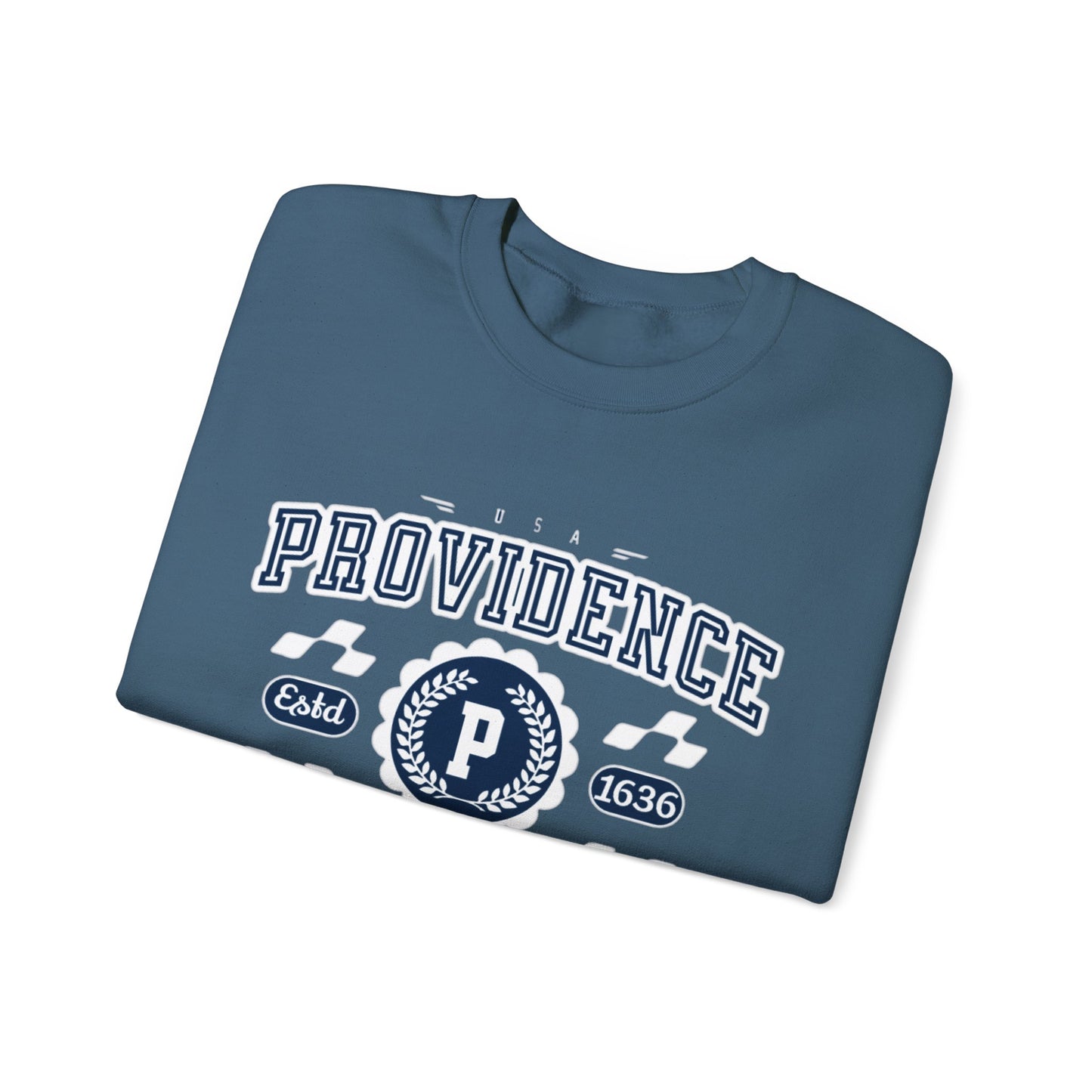 Vintage Providence Rhode Island Athletic Sports Design varsity pullover sweater Crewneck Sweatshirt - Jacketon
