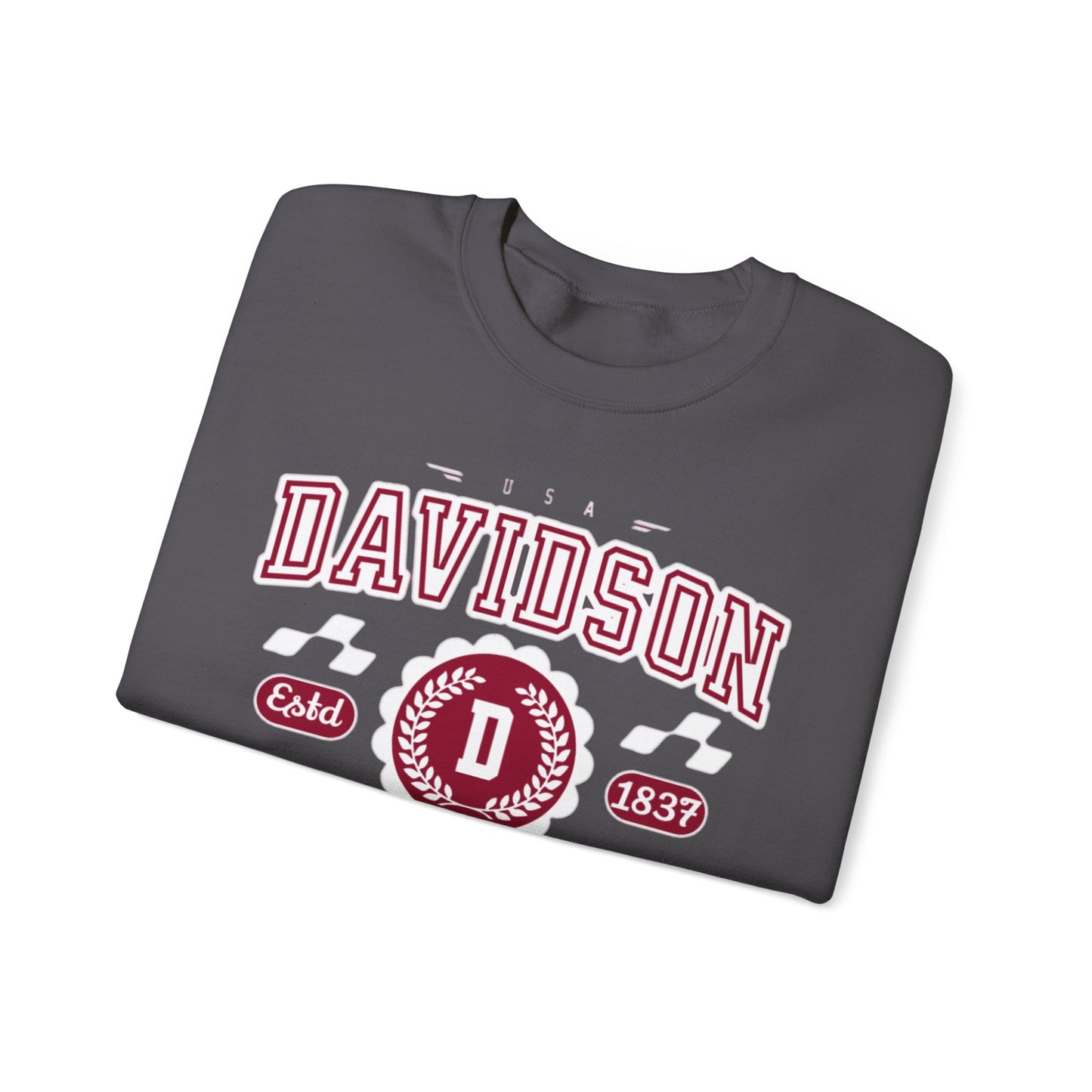 Vintage Davidson North Carolina NC Athletic Sports Design varsity pullover sweater  Crewneck Sweatshirt - Jacketon