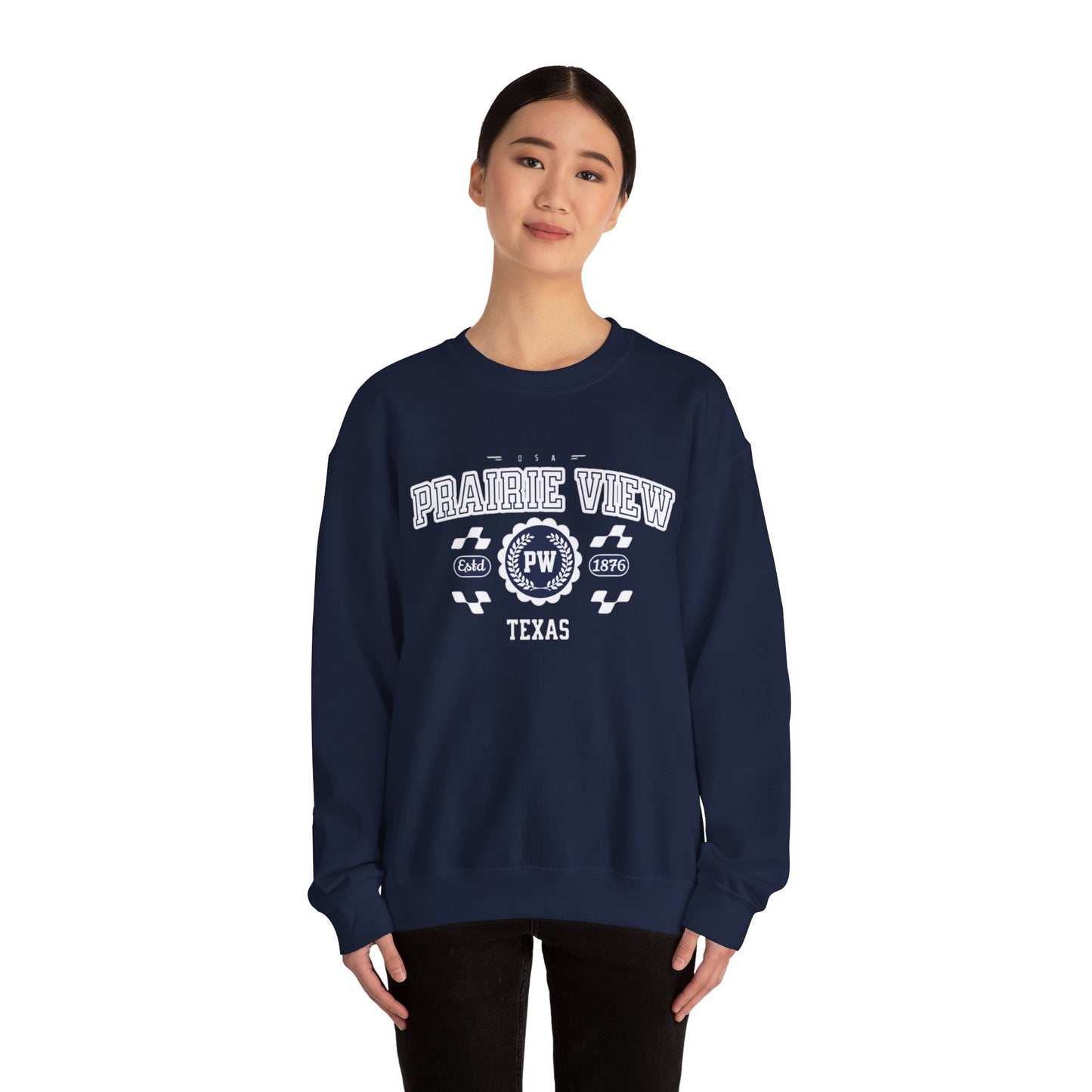 Vintage Prairie View Athletic Sports Design varsity pullover sweater  Crewneck Sweatshirt - Jacketon