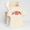 Alabama 1819 Unisex Heavy Cotton Tee, Soft Casual T-Shirt, Gift for Alabama Fans, Retro Style Tee, College Spirit Wear, - Jacketon