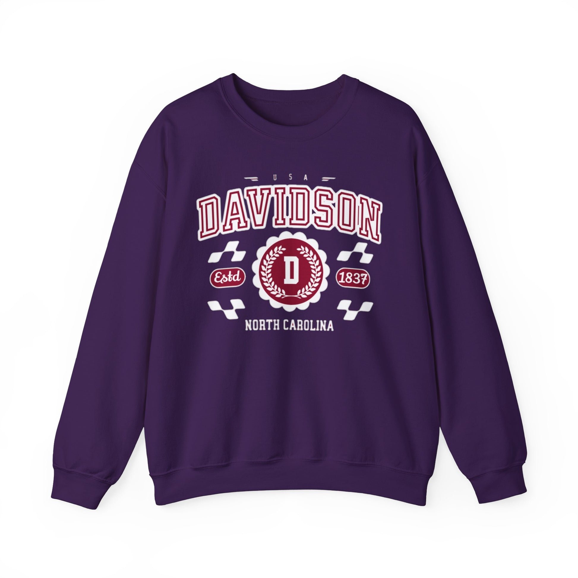 Vintage Davidson North Carolina NC Athletic Sports Design varsity pullover sweater  Crewneck Sweatshirt - Jacketon