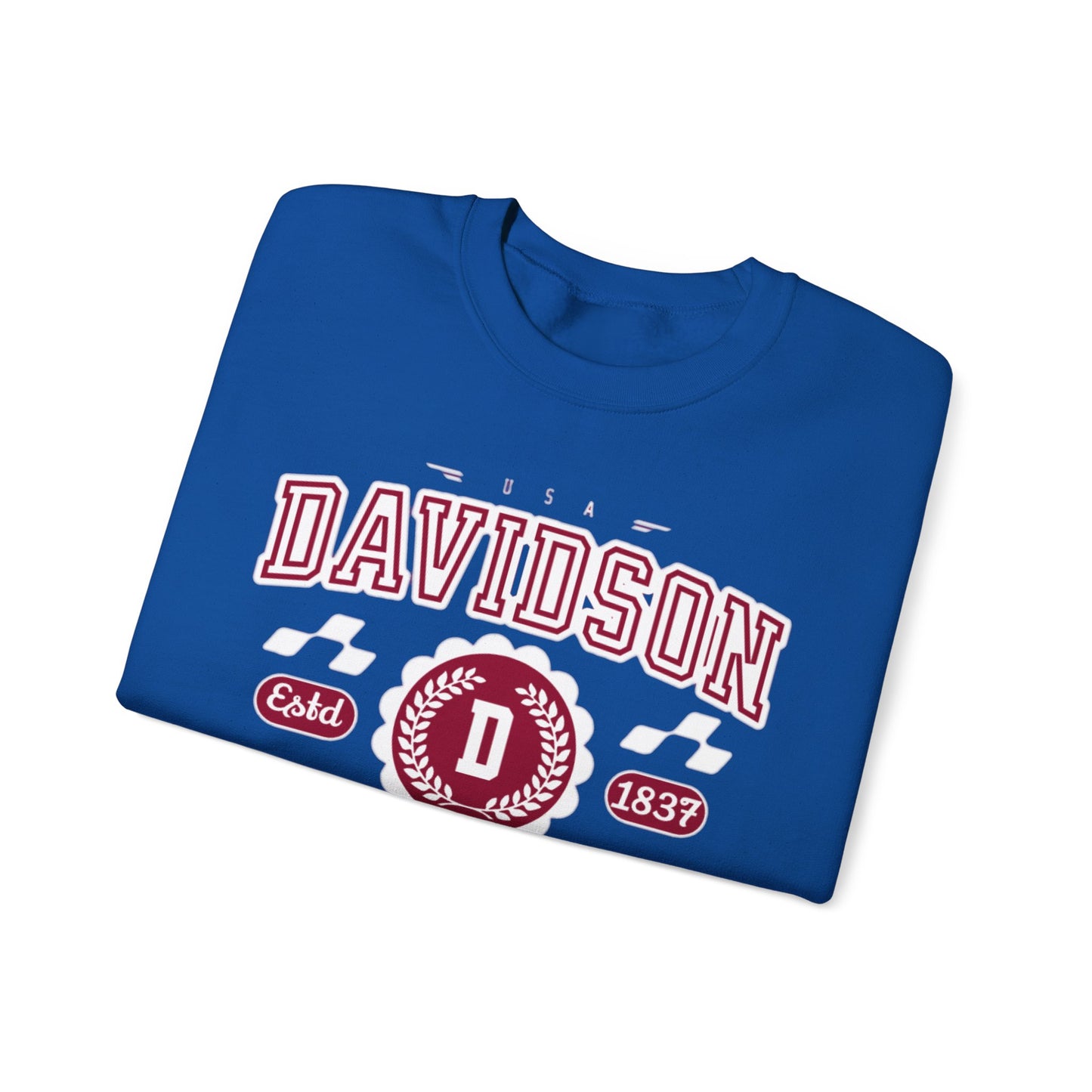 Vintage Davidson North Carolina NC Athletic Sports Design varsity pullover sweater  Crewneck Sweatshirt - Jacketon