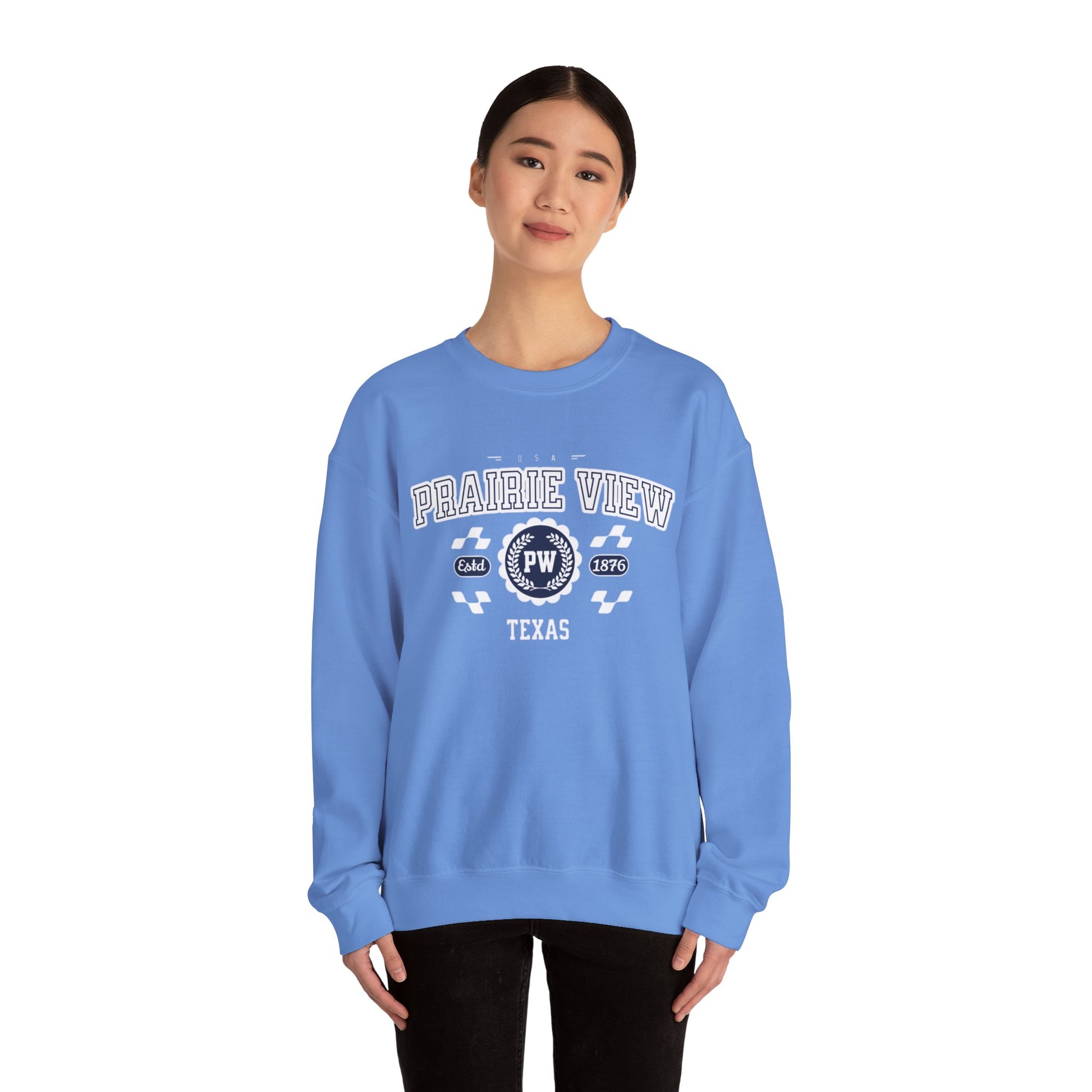 Vintage Prairie View Athletic Sports Design varsity pullover sweater  Crewneck Sweatshirt - Jacketon