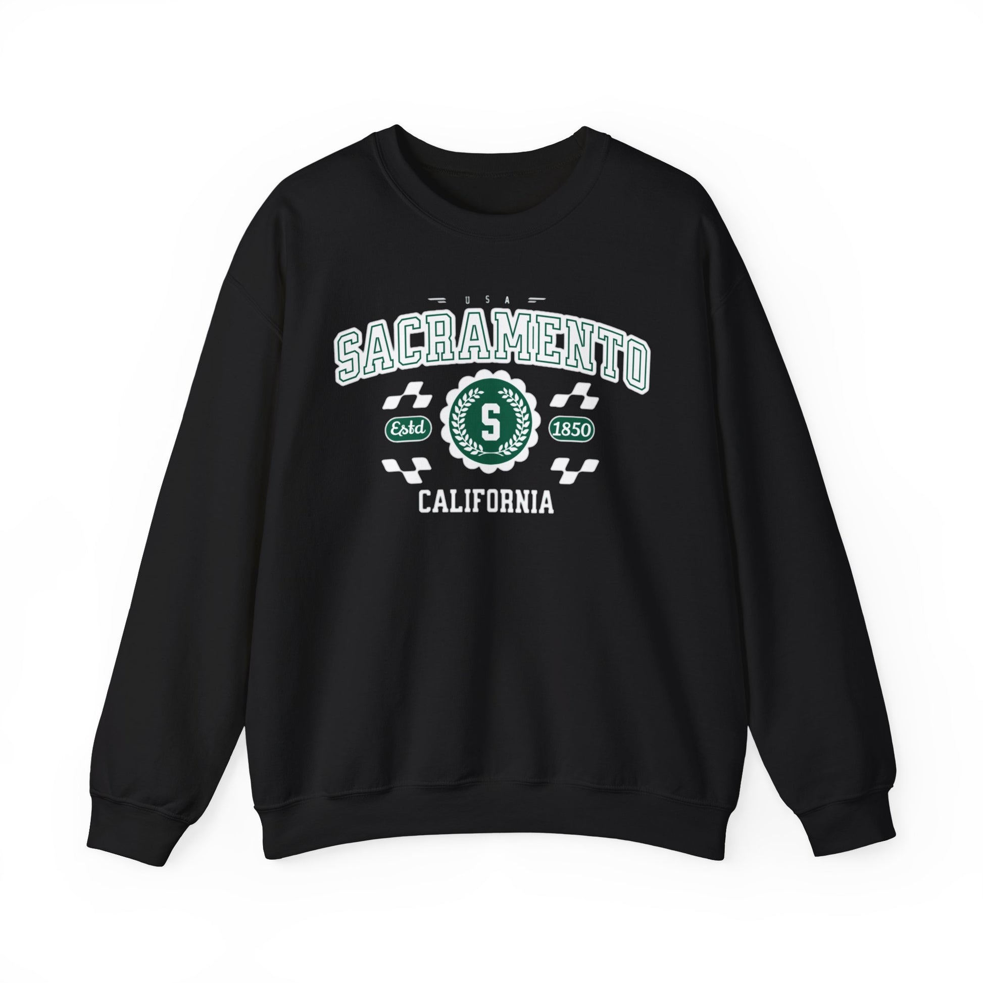Vintage Sacramento California Athletic Sports Design varsity pullover sweater Crewneck Sweatshirt - Jacketon