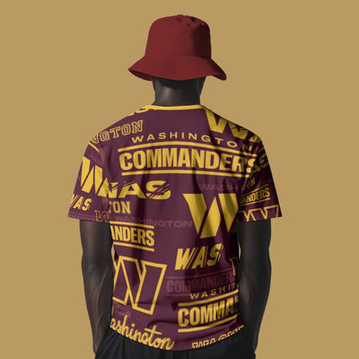 All Over Print Washington Commanders T Shirt for Men and Women