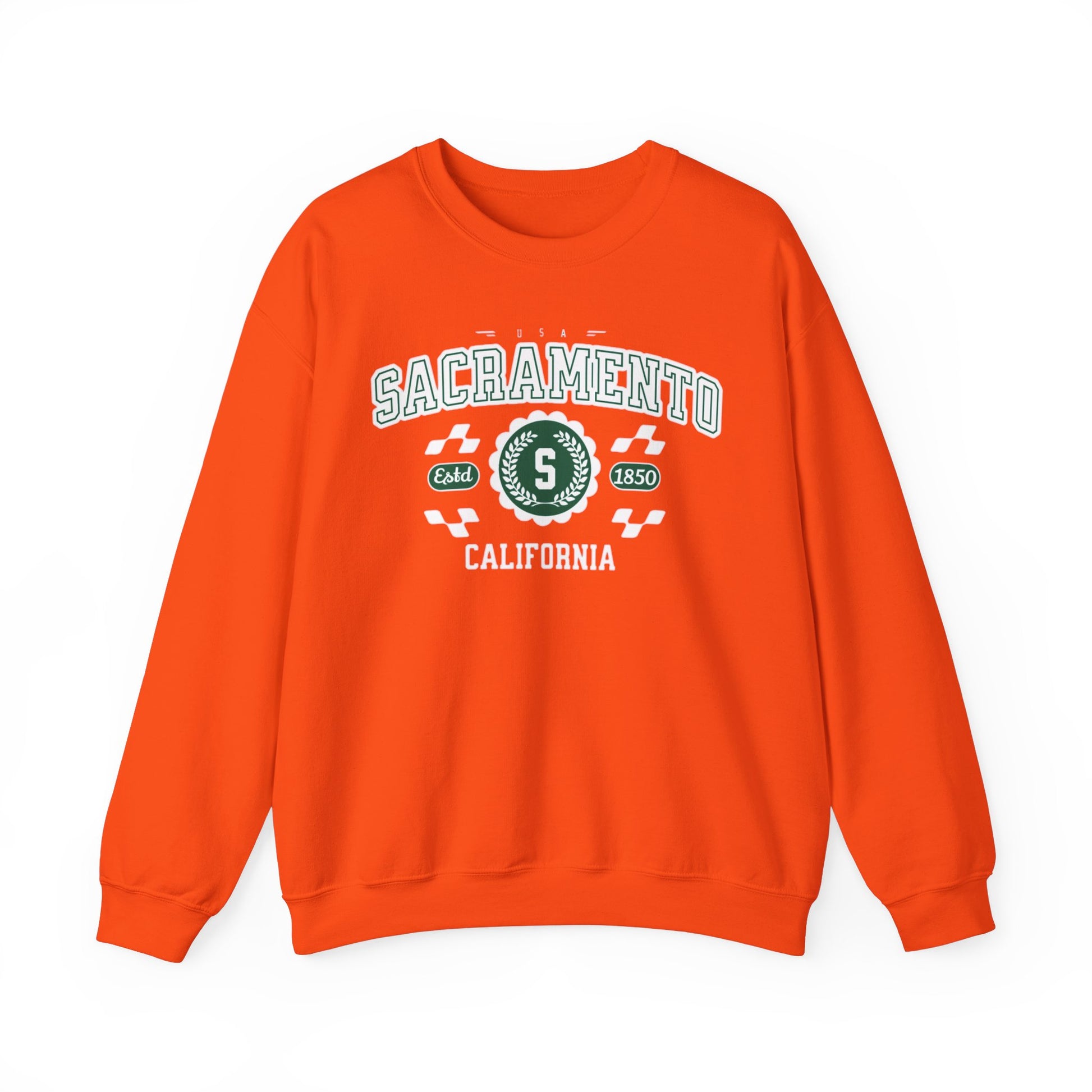 Vintage Sacramento California Athletic Sports Design varsity pullover sweater Crewneck Sweatshirt - Jacketon