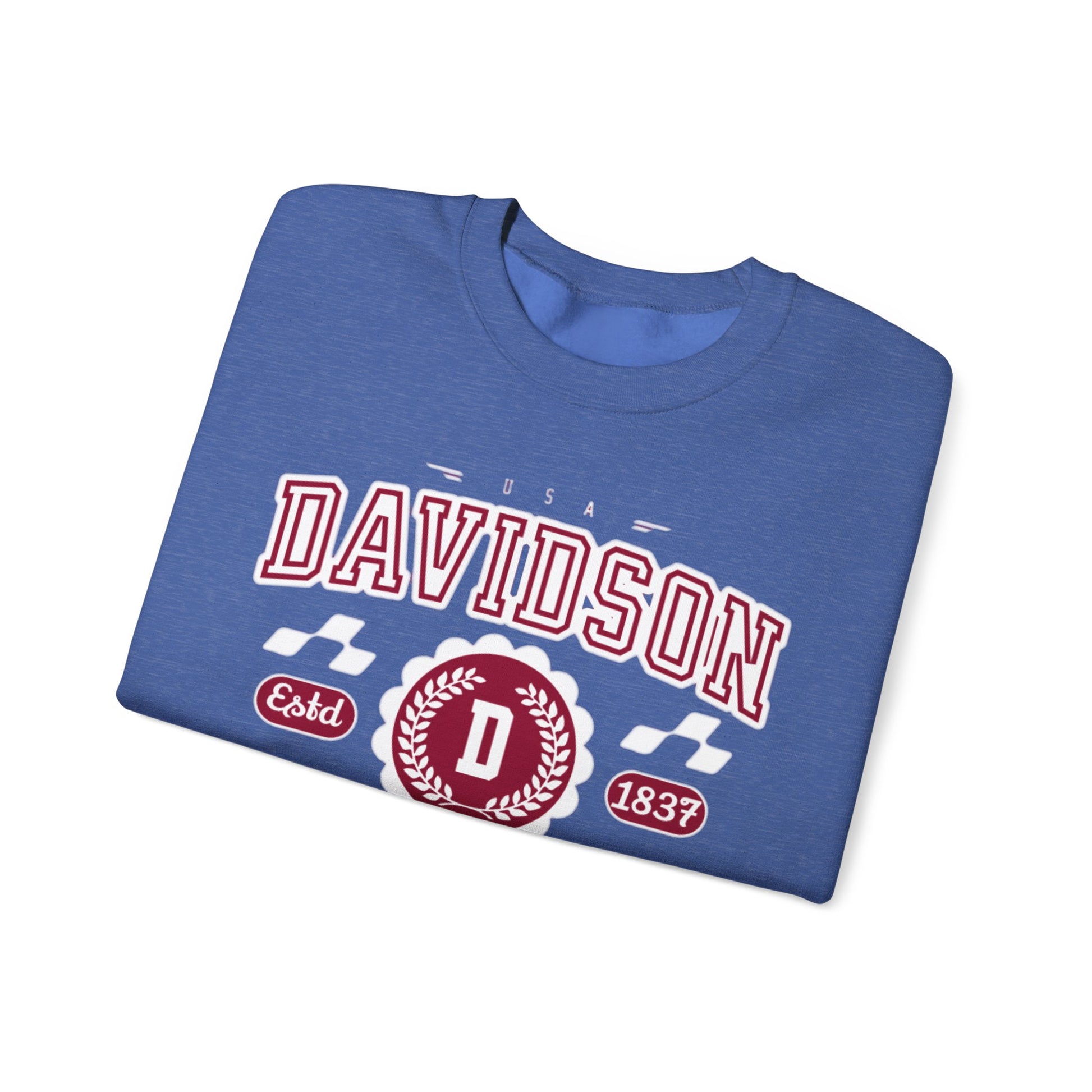 Vintage Davidson North Carolina NC Athletic Sports Design varsity pullover sweater  Crewneck Sweatshirt - Jacketon