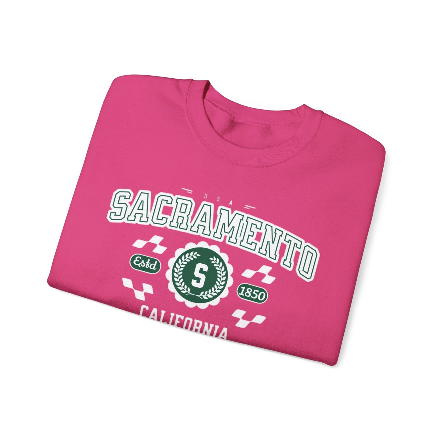 Vintage Sacramento California Athletic Sports Design varsity pullover sweater Crewneck Sweatshirt - Jacketon