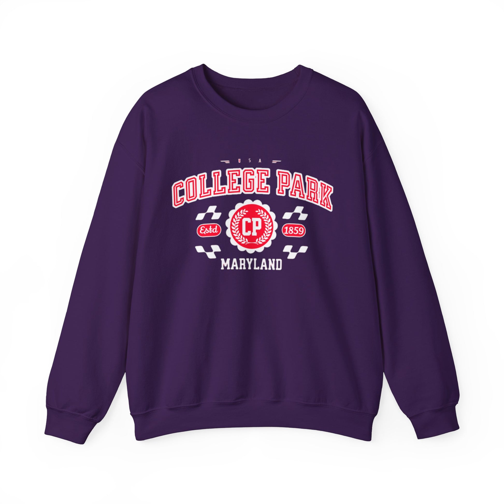 Vintage College Park Maryland Athletic Sports Design varsity sweater Crewneck Sweatshirt - Jacketon