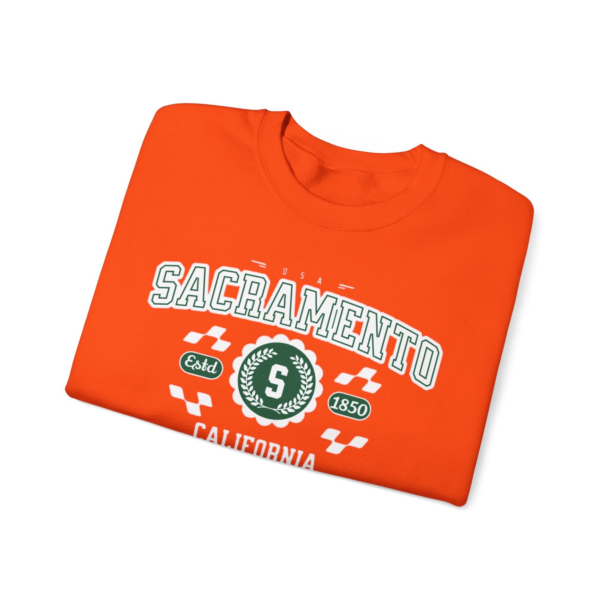 Vintage Sacramento California Athletic Sports Design varsity pullover sweater Crewneck Sweatshirt - Jacketon