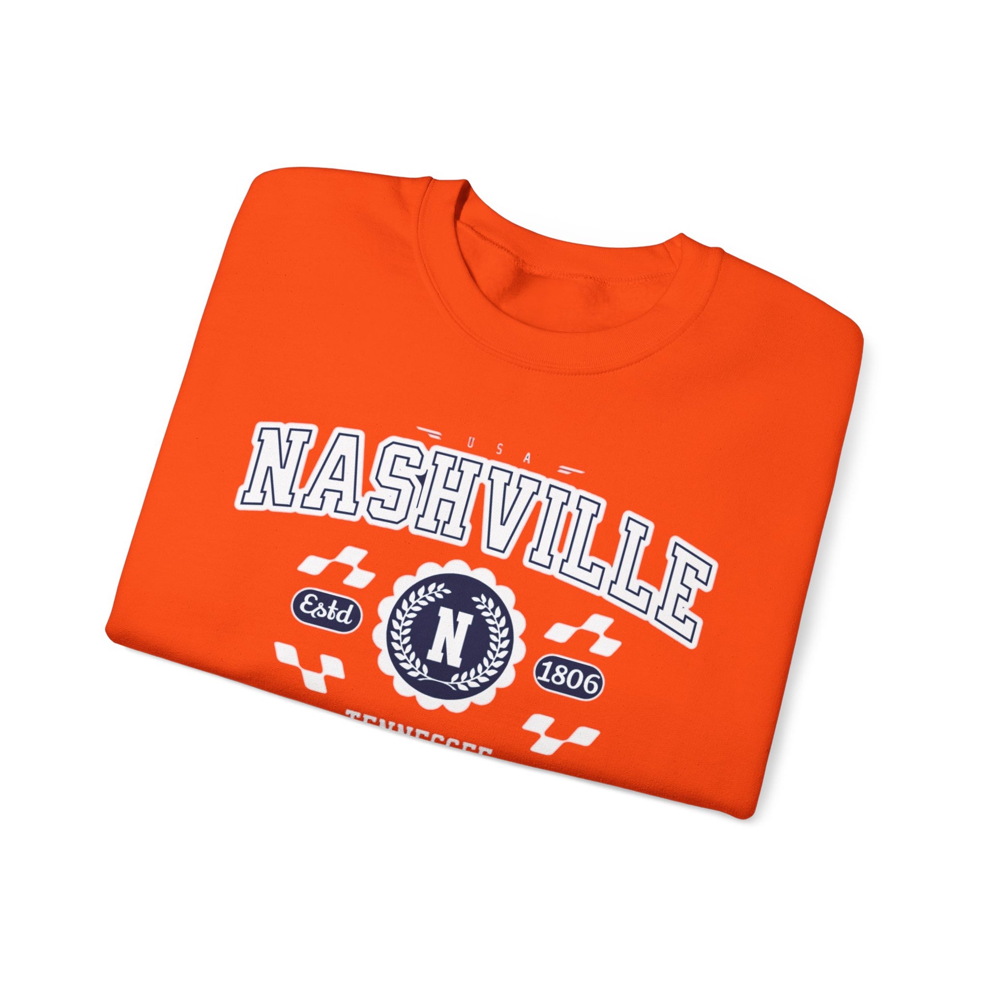 Vintage Nashville Tennessee Athletic Sports Design varsity pullover sweater  Crewneck Sweatshirt - Jacketon