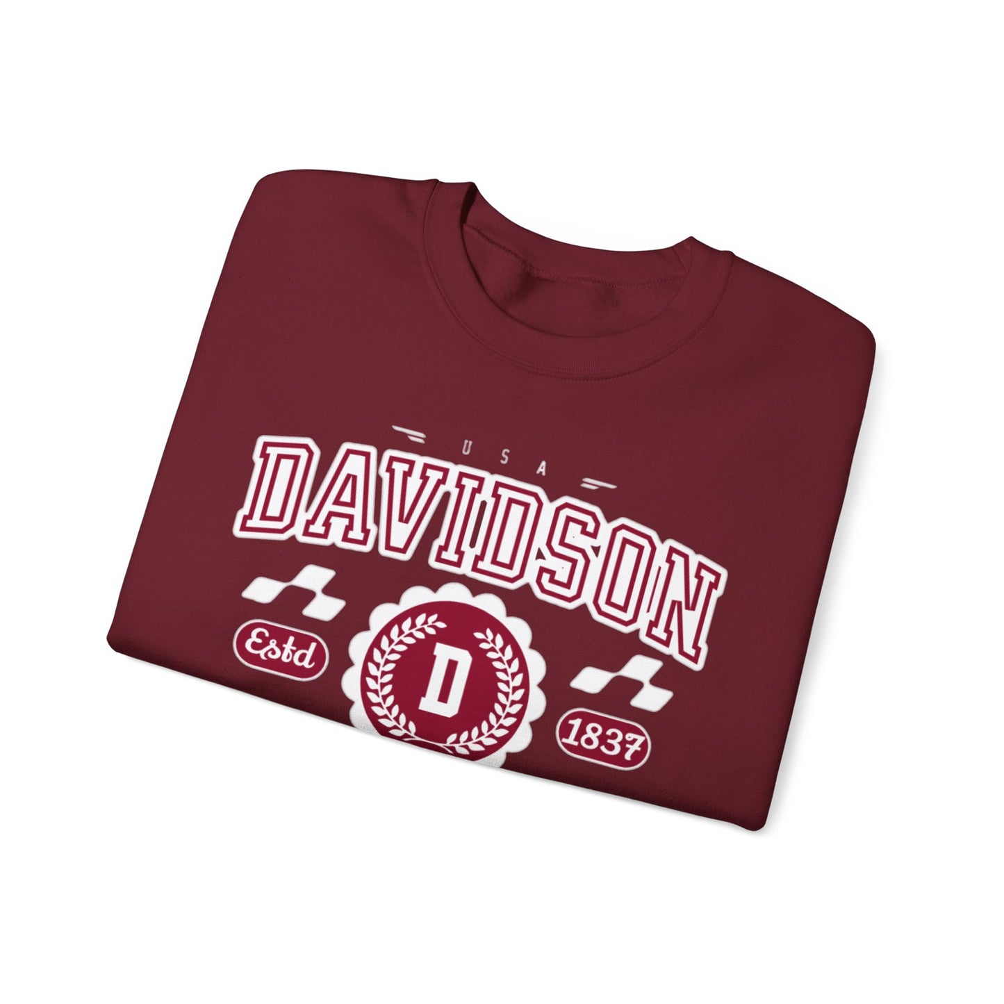 Vintage Davidson North Carolina NC Athletic Sports Design varsity pullover sweater  Crewneck Sweatshirt - Jacketon
