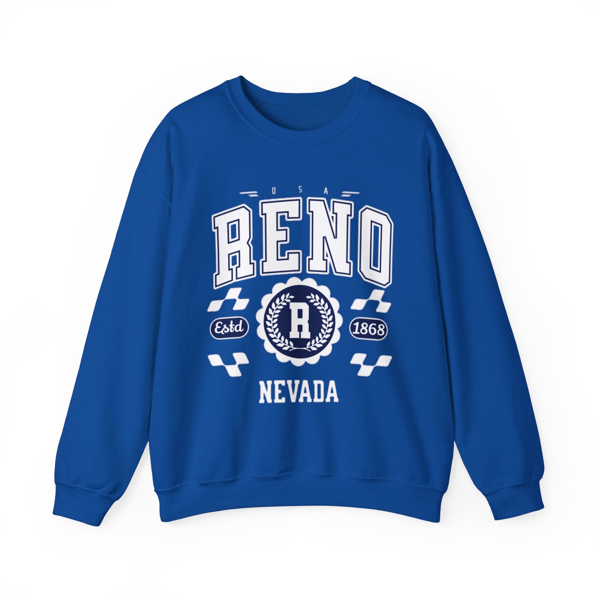 Vintage Reno Nevada Vintage Athletic Sports Design varsity pullover sweater  Crewneck Sweatshirt - Jacketon