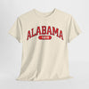 Alabama 1819 Unisex Heavy Cotton Tee, Soft Casual T-Shirt, Gift for Alabama Fans, Retro Style Tee, College Spirit Wear, - Jacketon