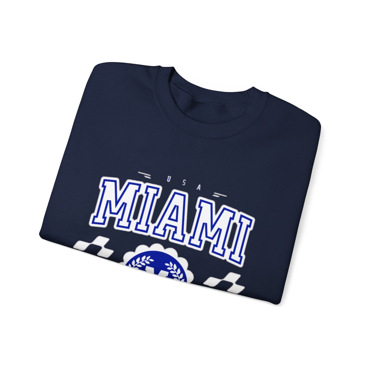 Vintage Miami Florida FL  Athletic Sports Design varsity pullover sweater  Crewneck Sweatshirt - Jacketon