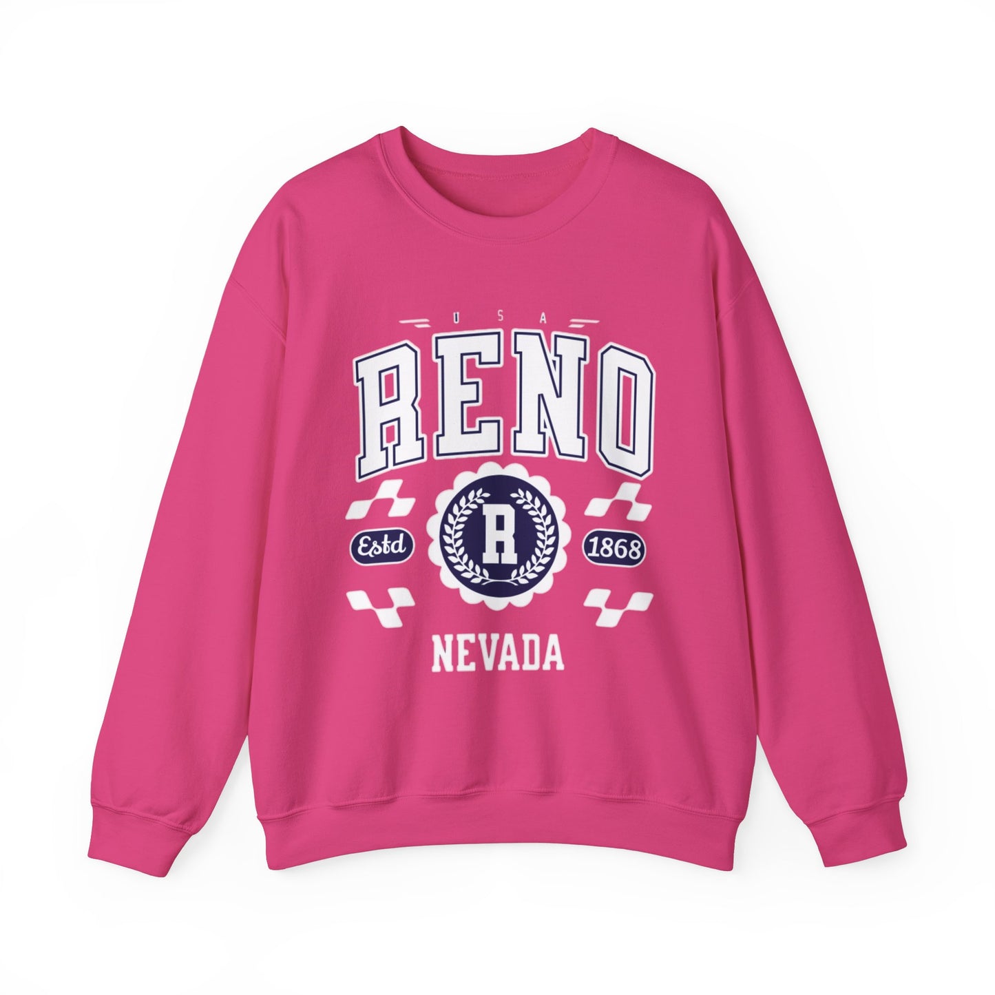 Vintage Reno Nevada Vintage Athletic Sports Design varsity pullover sweater  Crewneck Sweatshirt - Jacketon