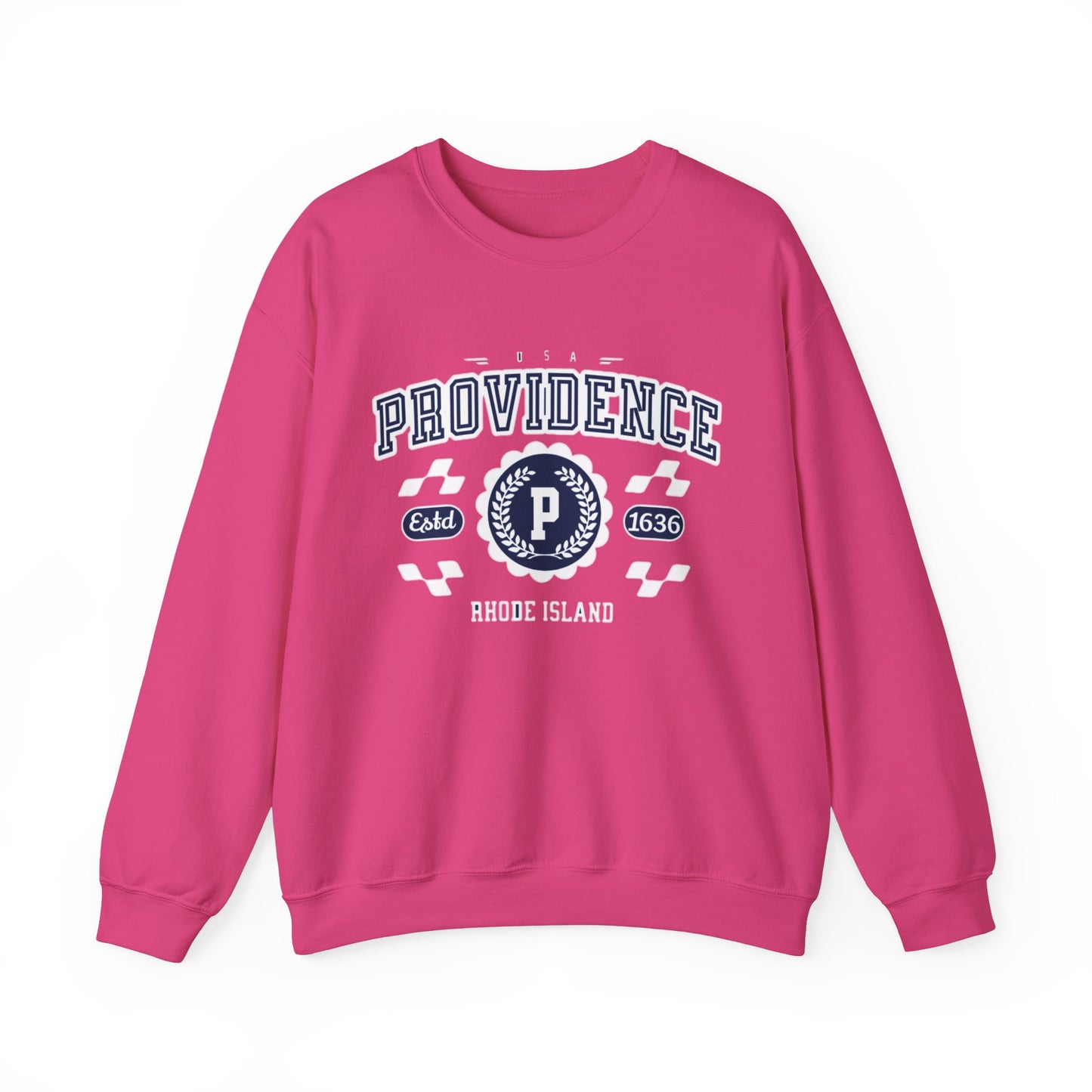 Vintage Providence Rhode Island Athletic Sports Design varsity pullover sweater Crewneck Sweatshirt - Jacketon
