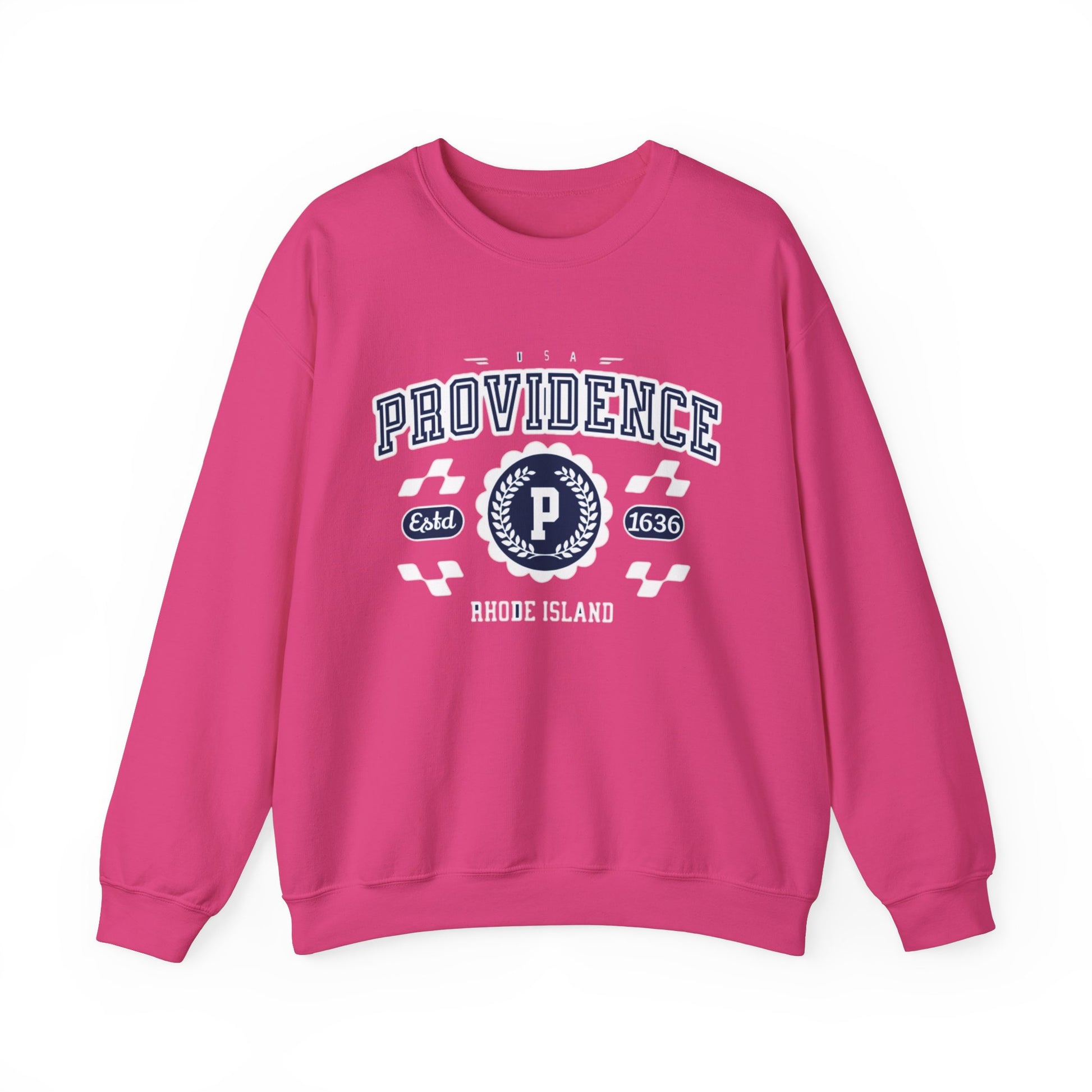 Vintage Providence Rhode Island Athletic Sports Design varsity pullover sweater Crewneck Sweatshirt - Jacketon