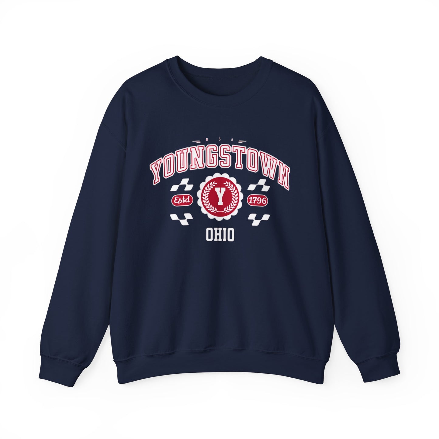 Vintage Youngstown Ohio Athletic Sports Design varsity pullover sweater  Crewneck Sweatshirt - Jacketon